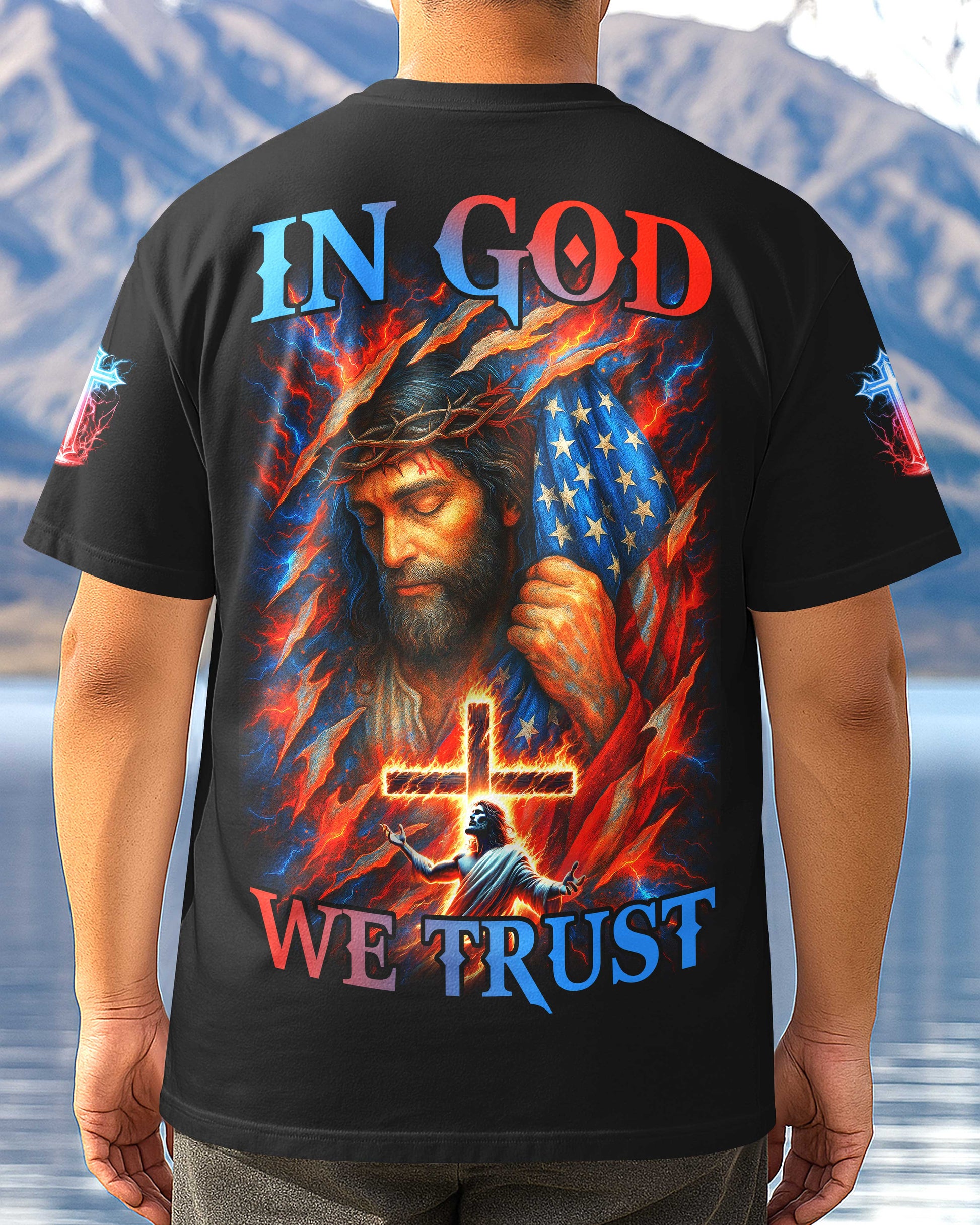 In God We Trust All Over Print T-Shirt