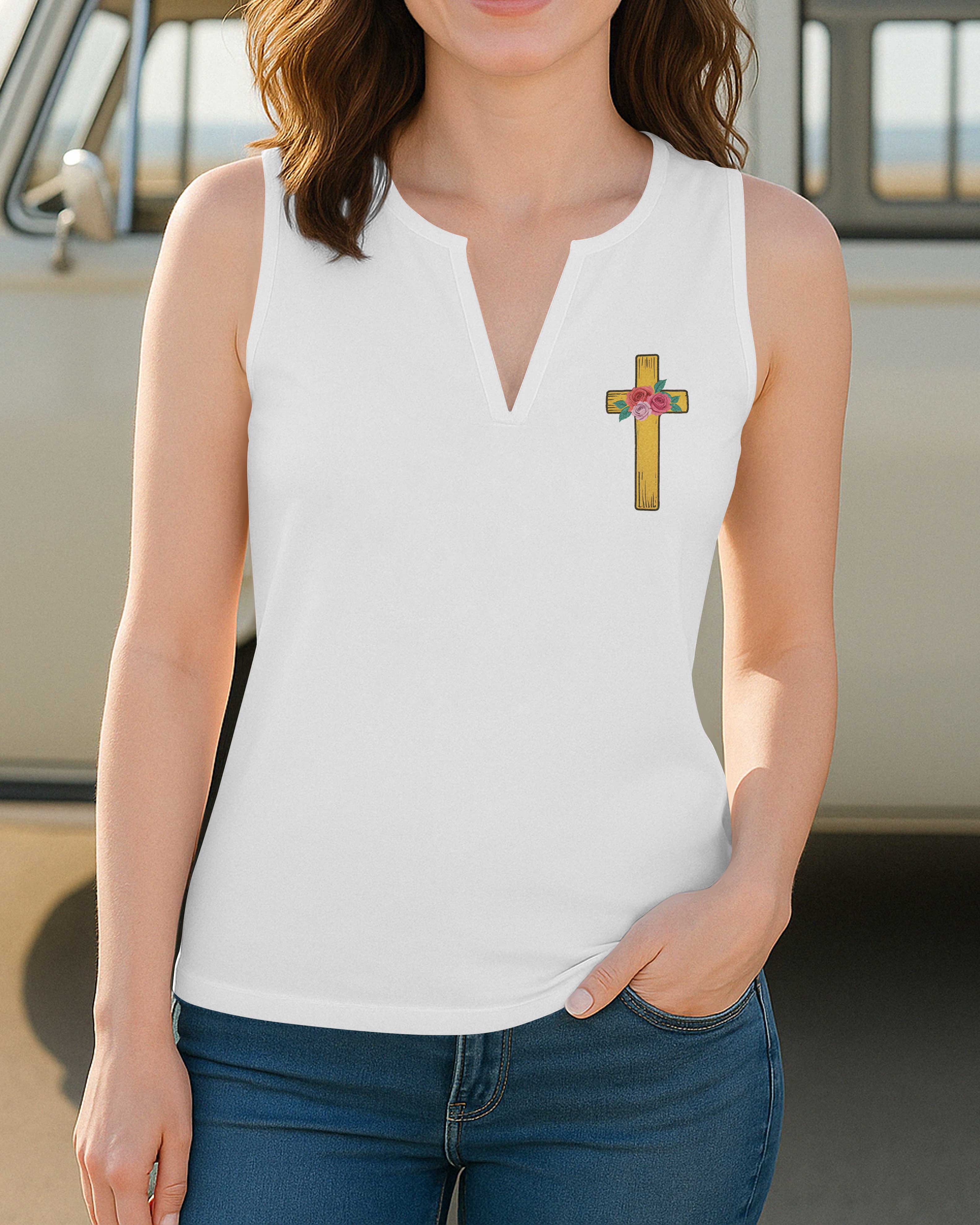The Way The Truth The Life V-neck Tank Top