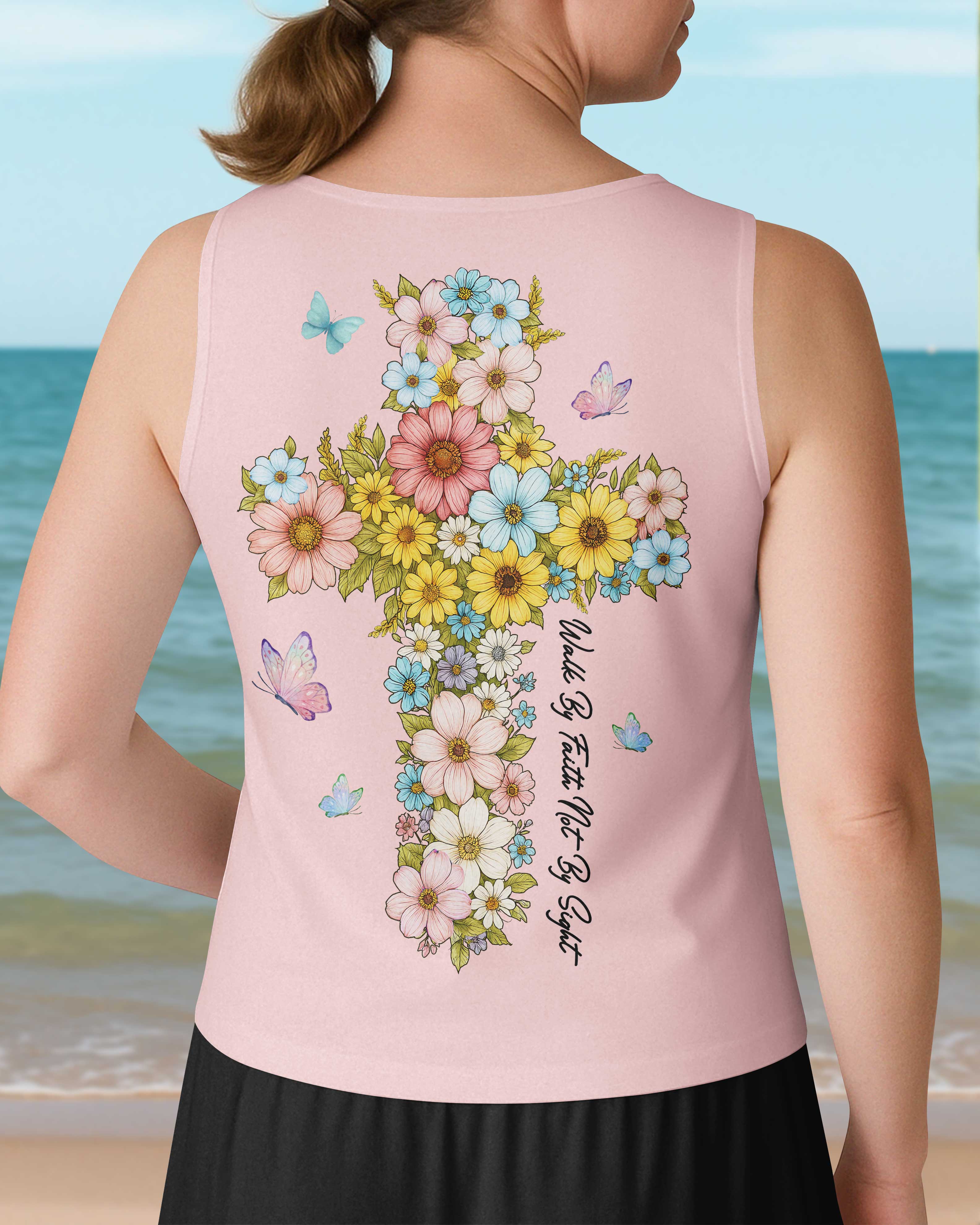 Walk By Faith Not By Sight V-neck Tank Top