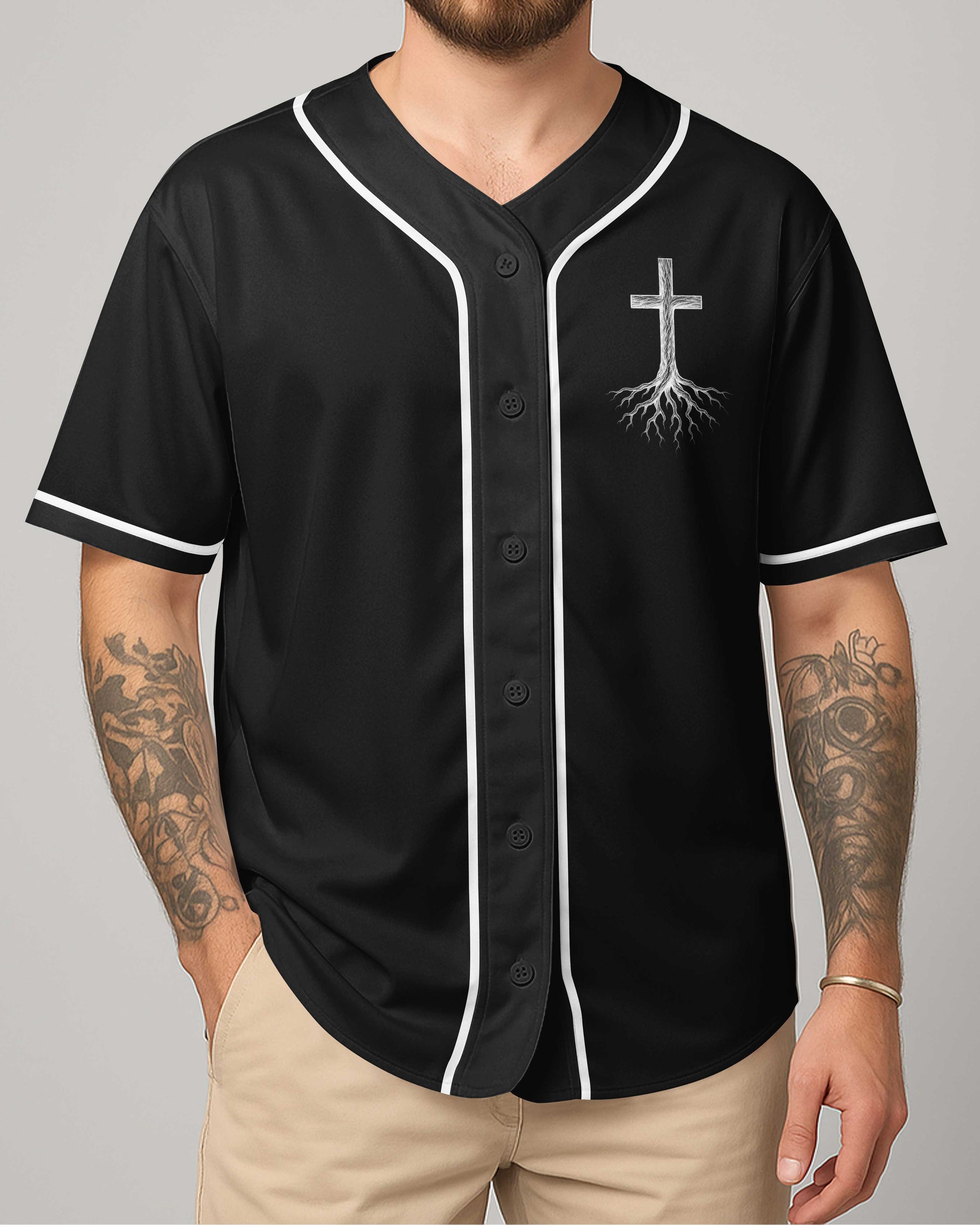 Man Of Faith Rooted In Christ All Over Print Jersey