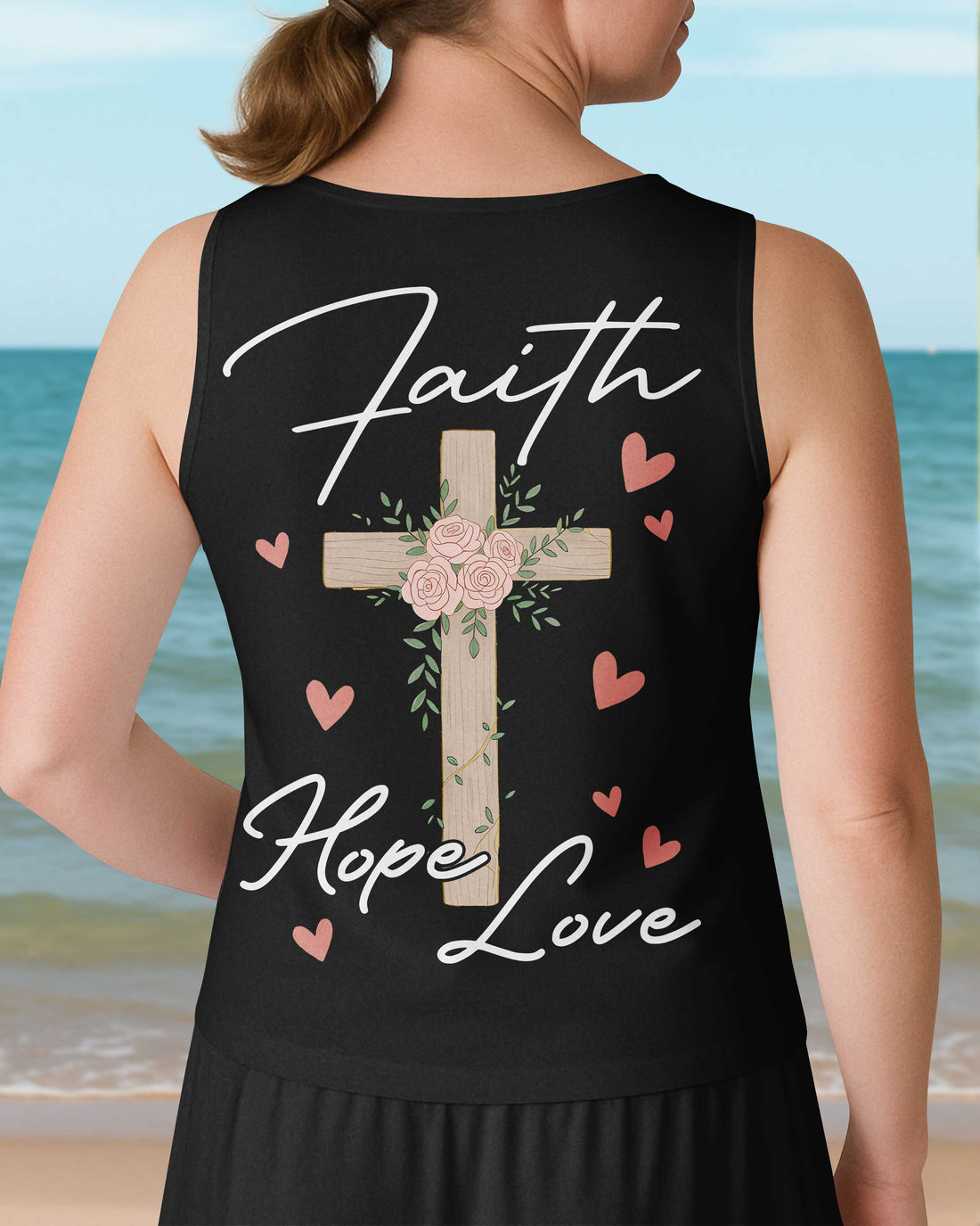 Faith Hope Love V-neck Tank Top