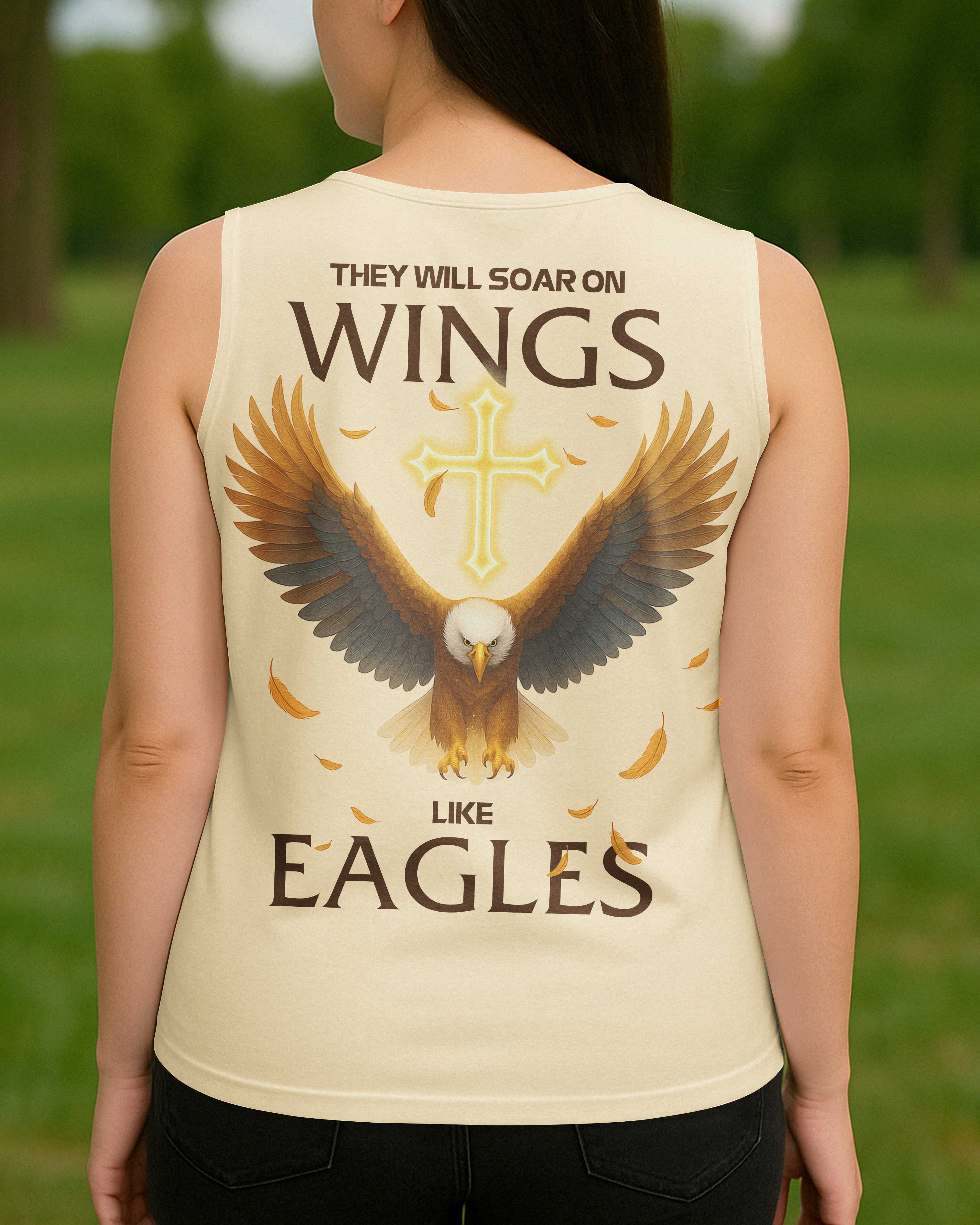 They Will Soar On Wings V-neck Tank Top