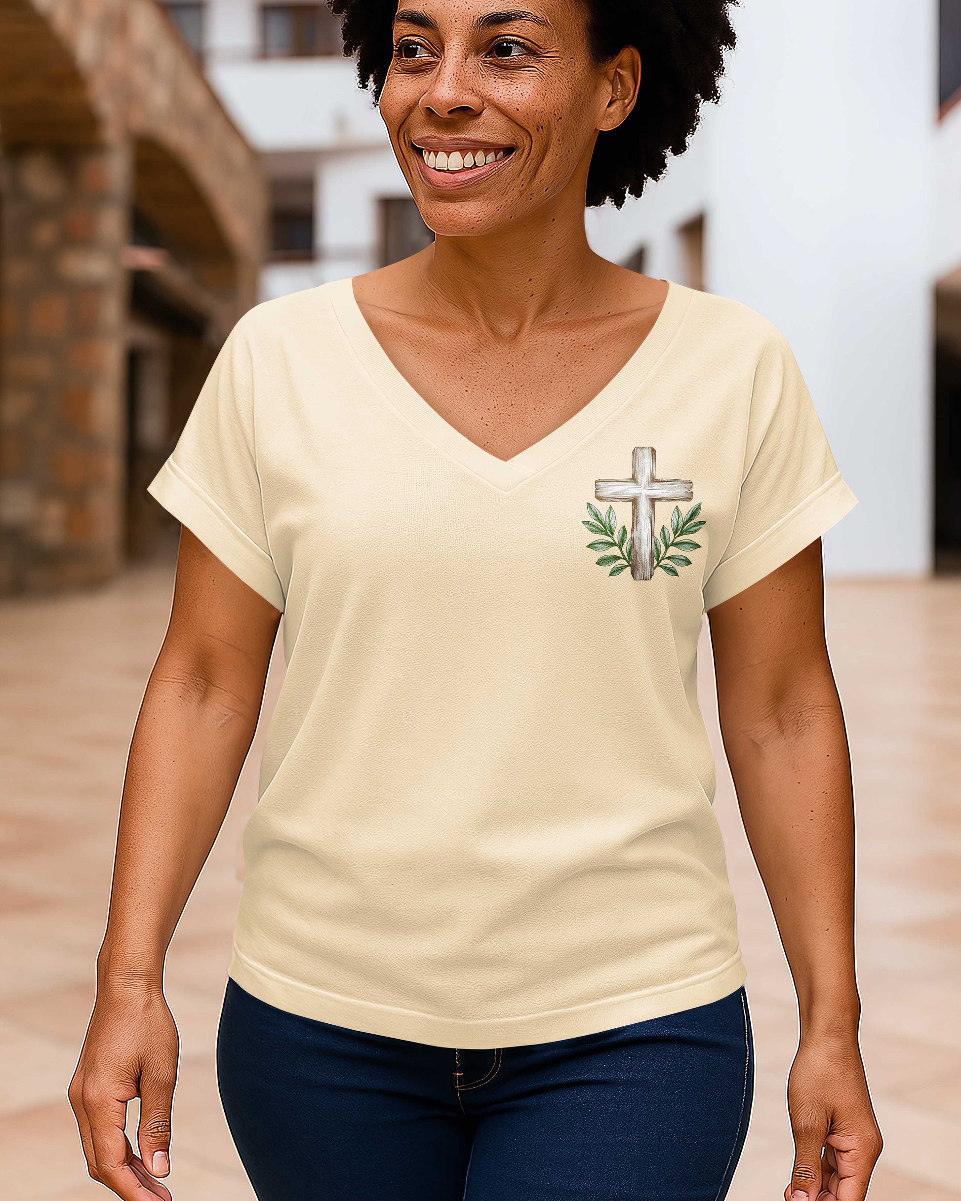 As Long As I Have Breath I Will Pray V-neck Dolman Sleeves Shirt