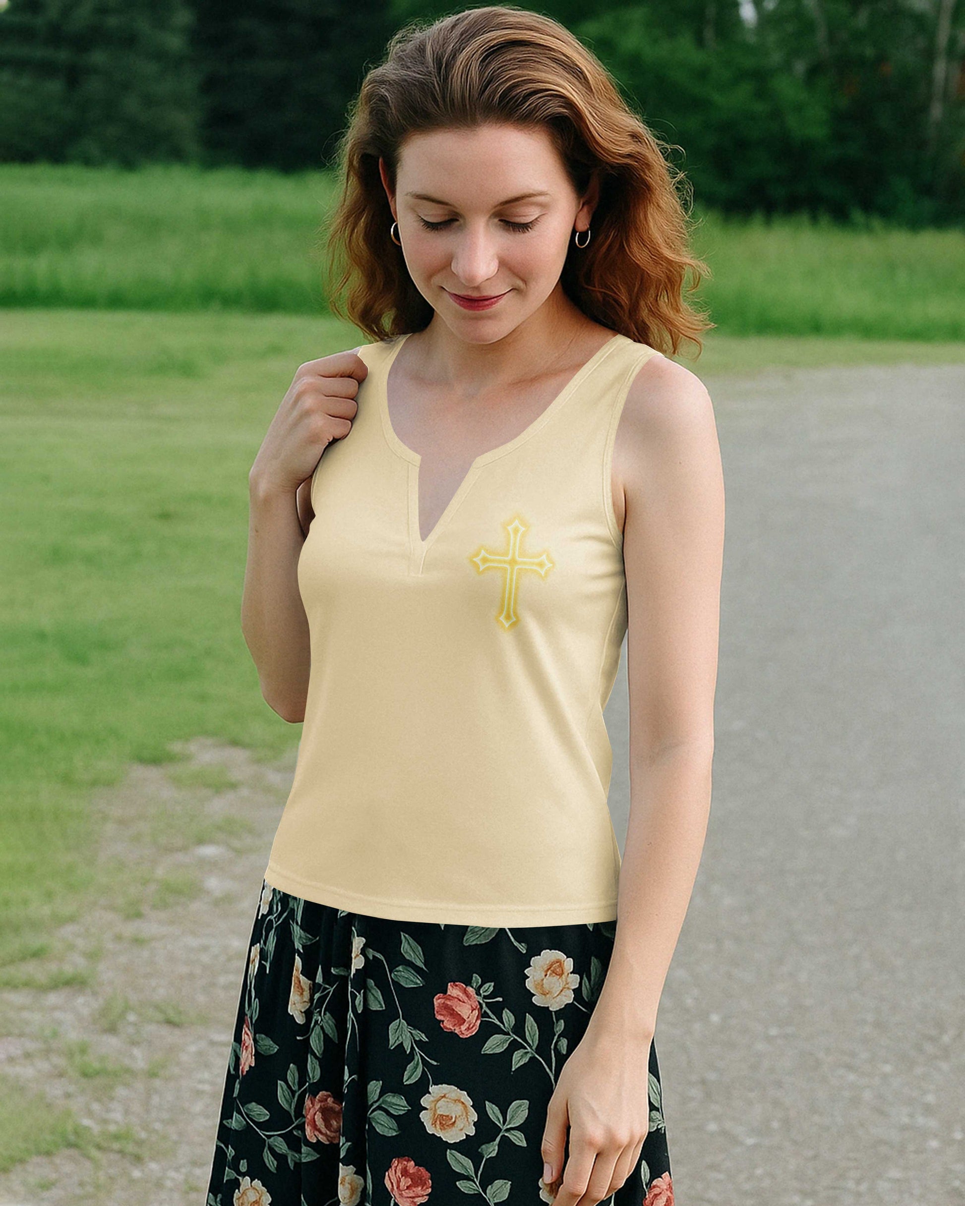 They Will Soar On Wings V-neck Tank Top