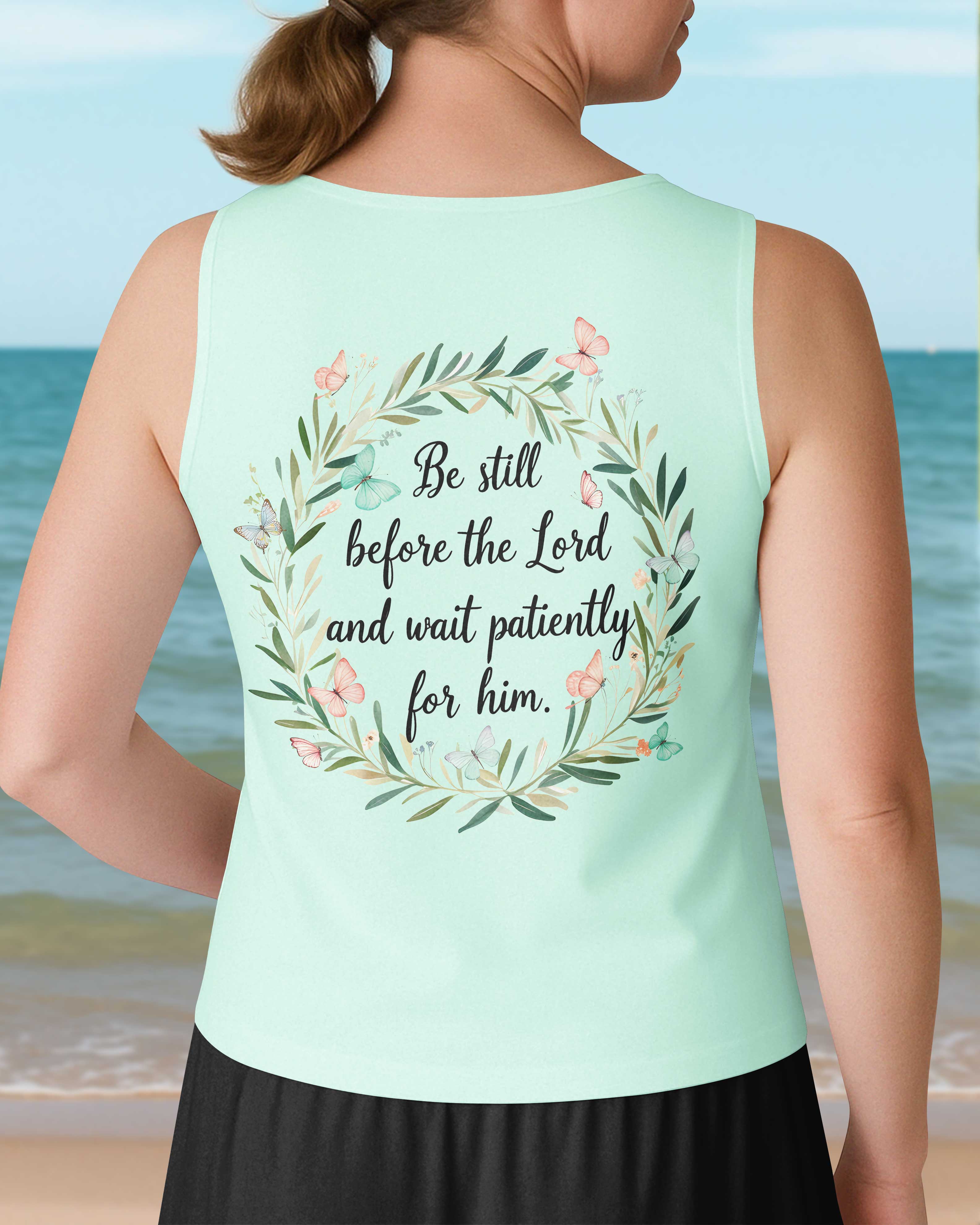 Be Still Before The Lord V-neck Tank Top