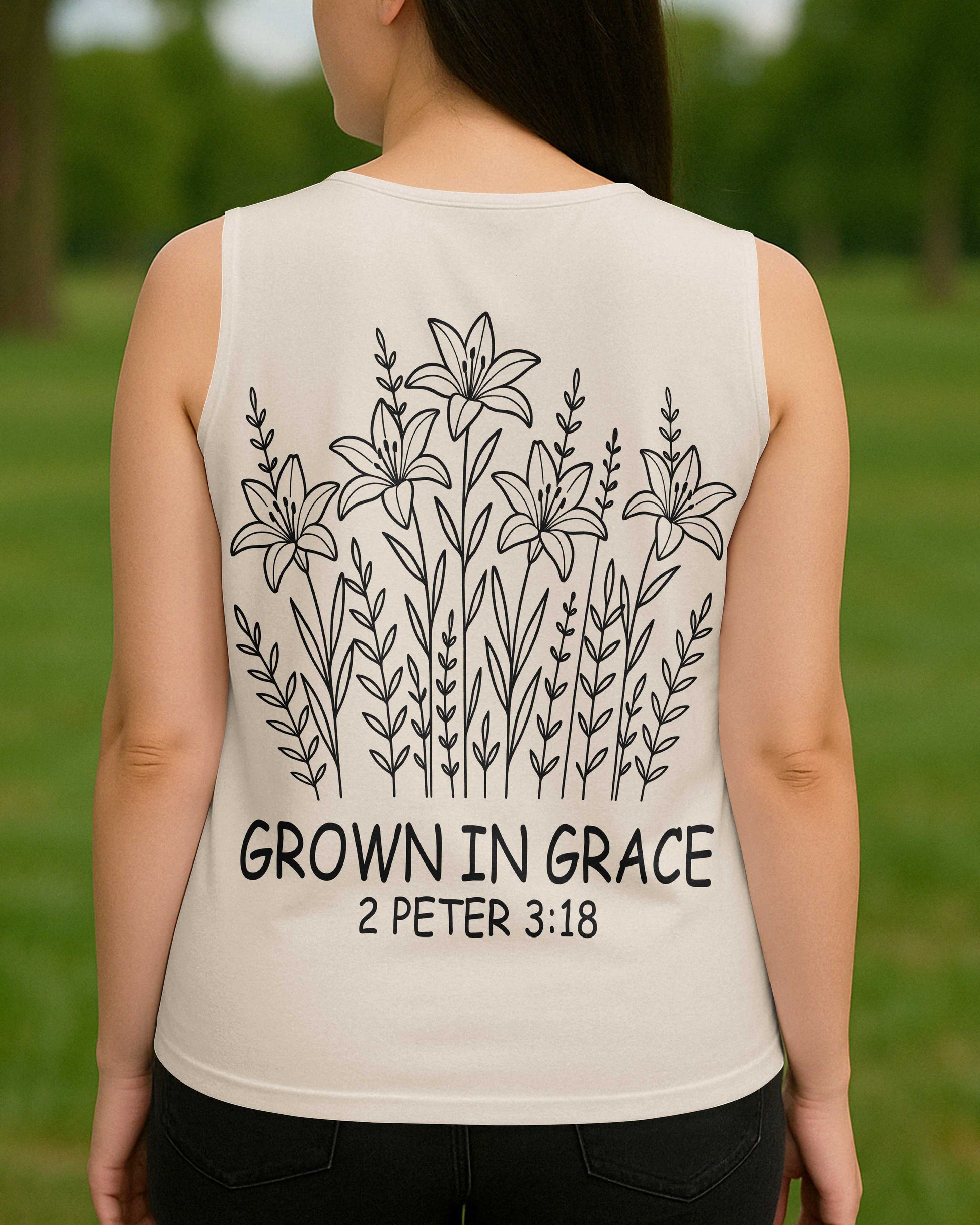 Grow In Grace V-neck Tank Top