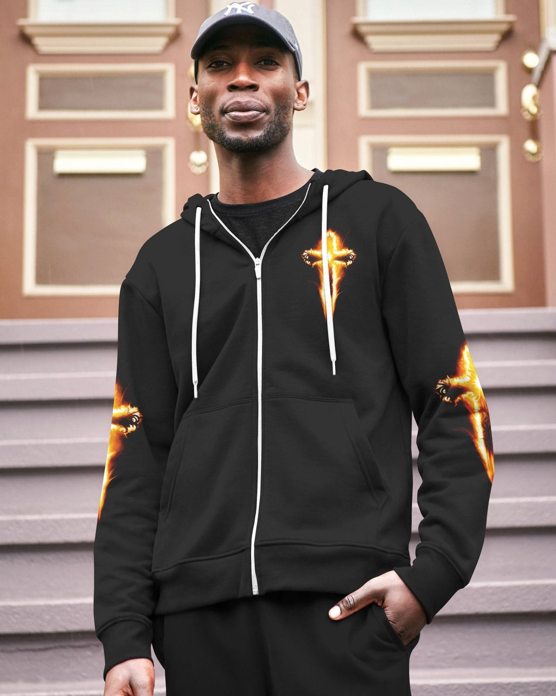 Awaken The Lion All Over Print Zip Hoodie