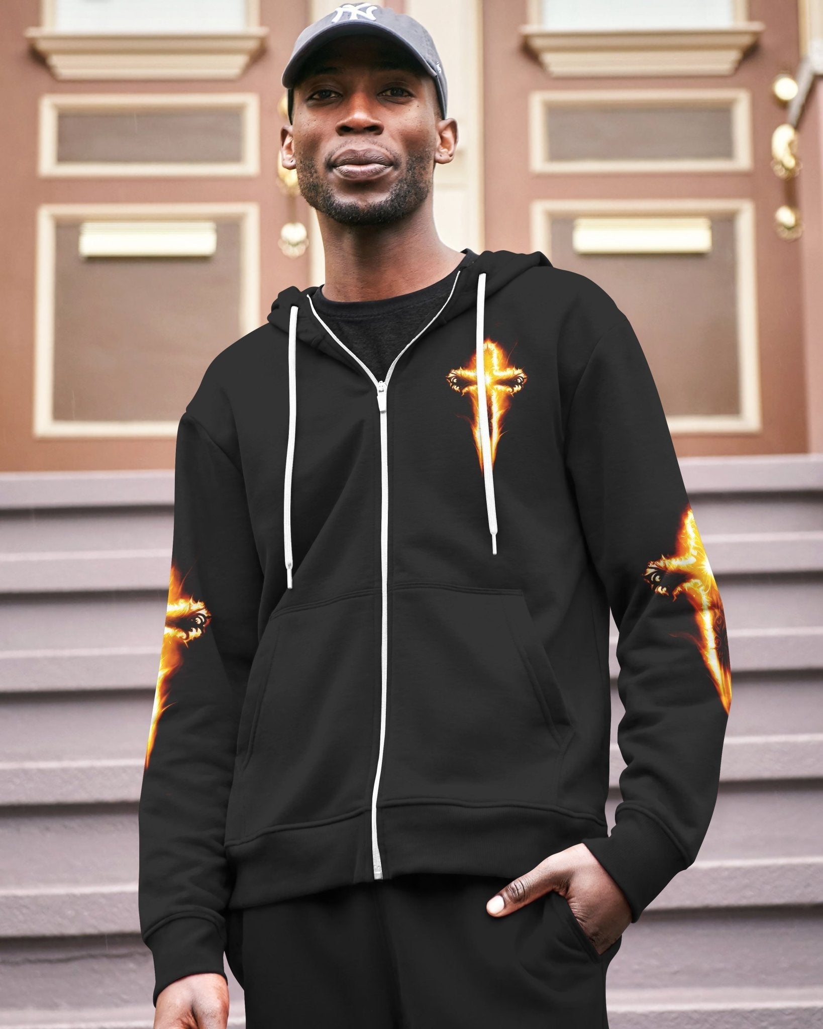 Awaken The Lion All Over Print Zip Hoodie