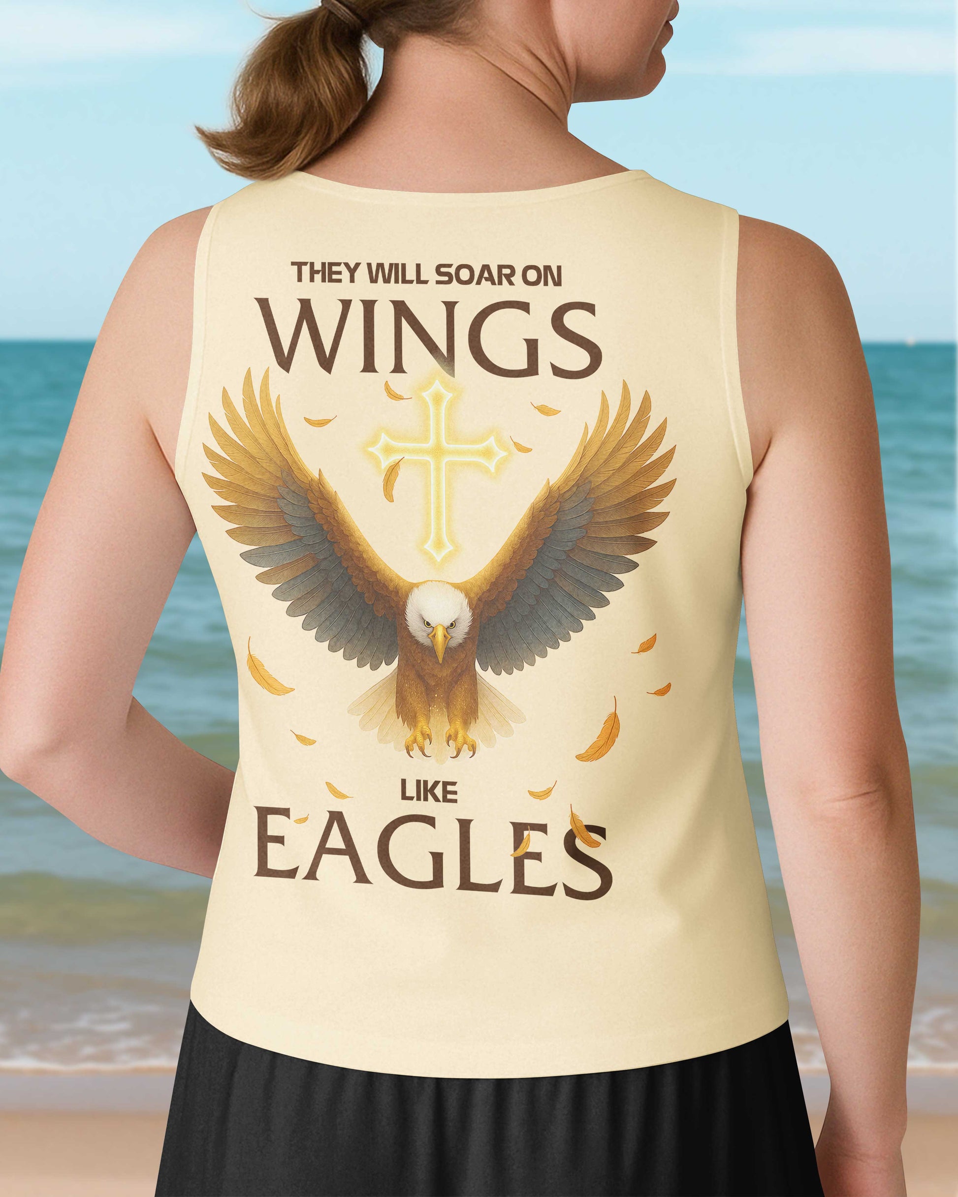 They Will Soar On Wings V-neck Tank Top