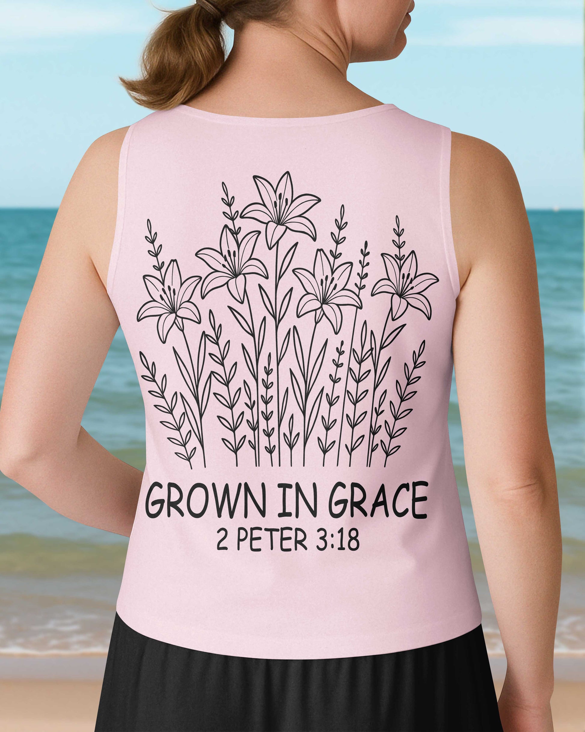 Grow In Grace V-neck Tank Top
