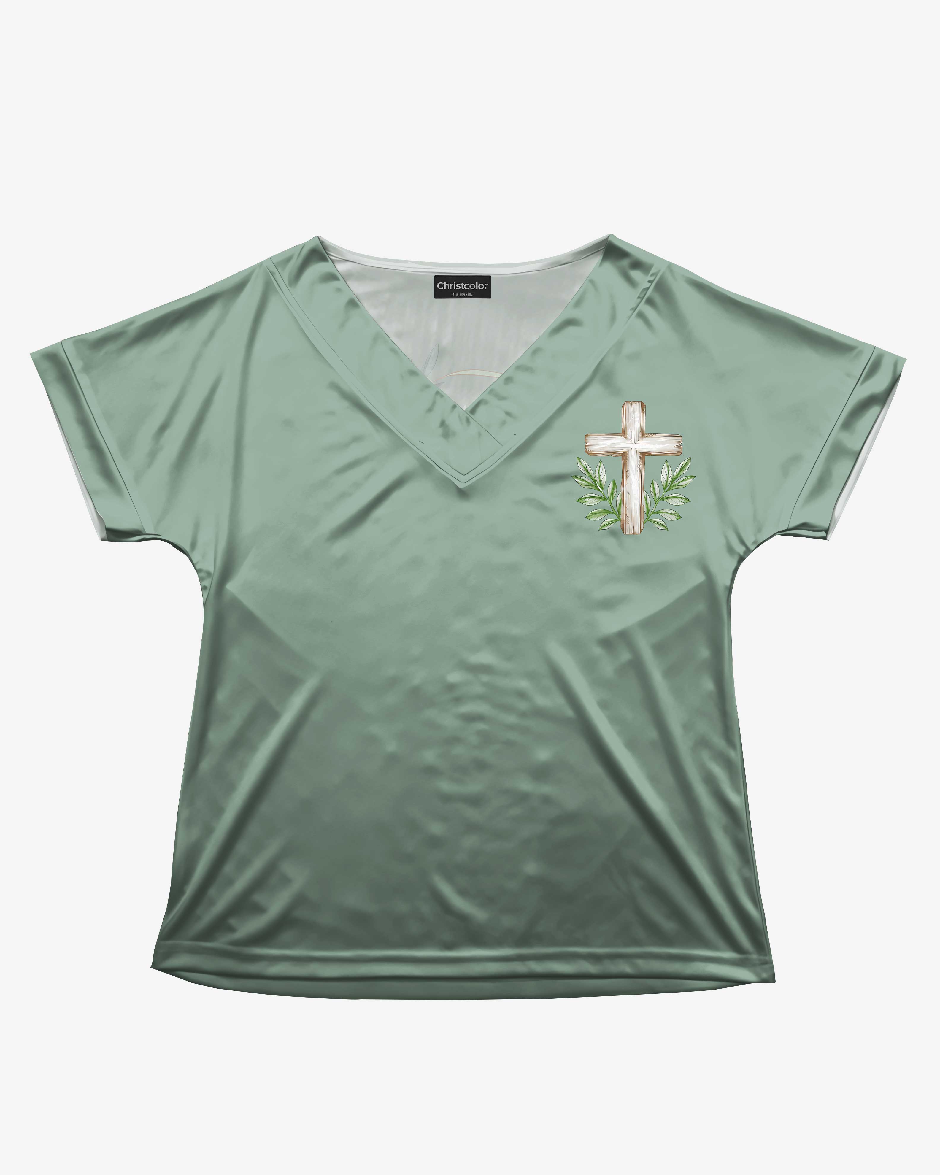As Long As I Have Breath I Will Pray V-neck Dolman Sleeves Shirt