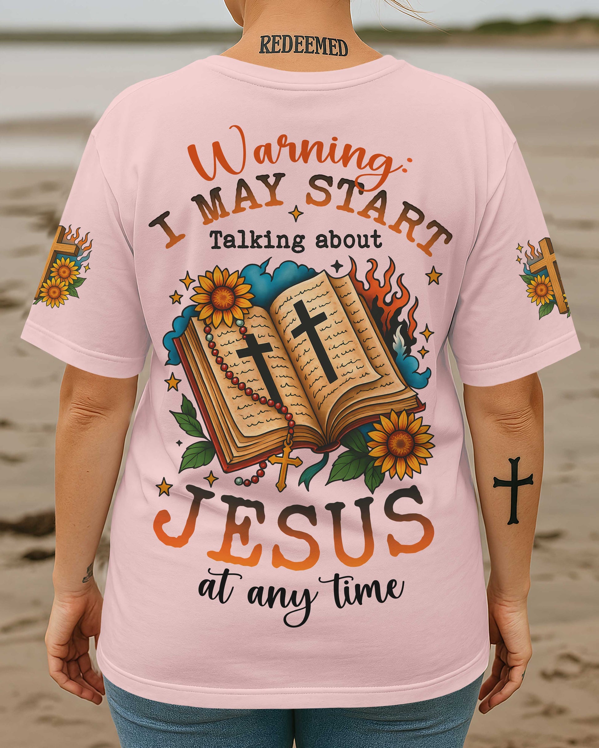 Warning I May Start Talking About Jesus At Any Time T-Shirt