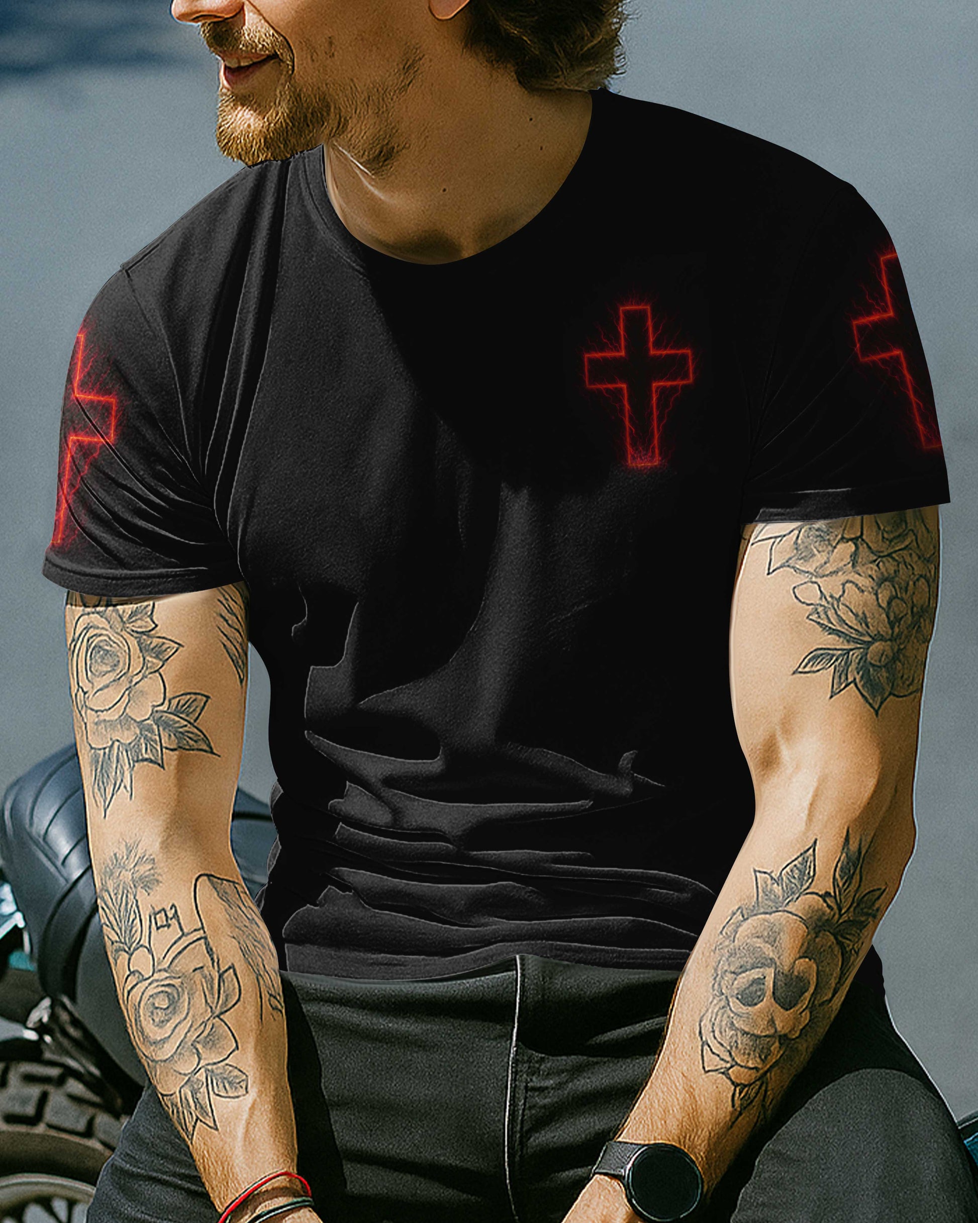 My Engine Roars But His Voice Leads T-Shirt
