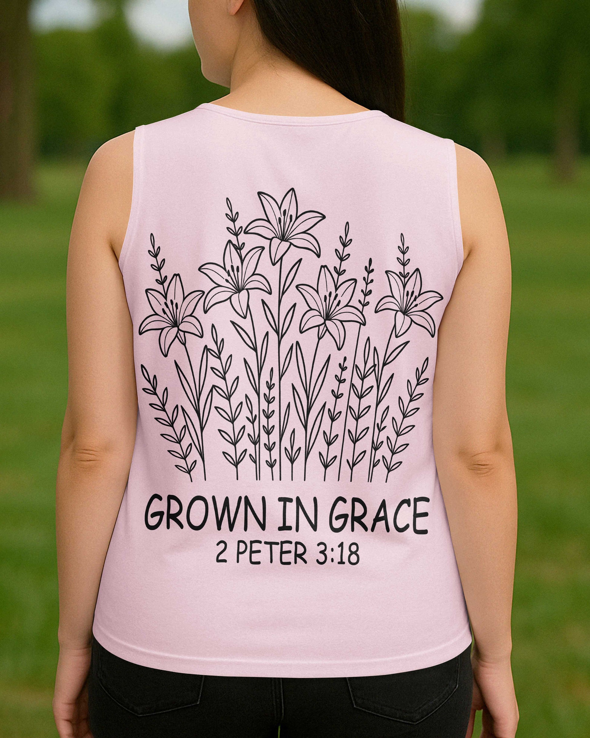 Grow In Grace V-neck Tank Top