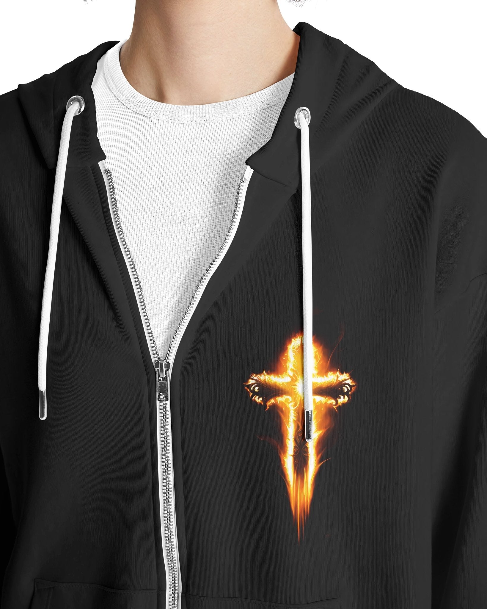 Awaken The Lion All Over Print Zip Hoodie