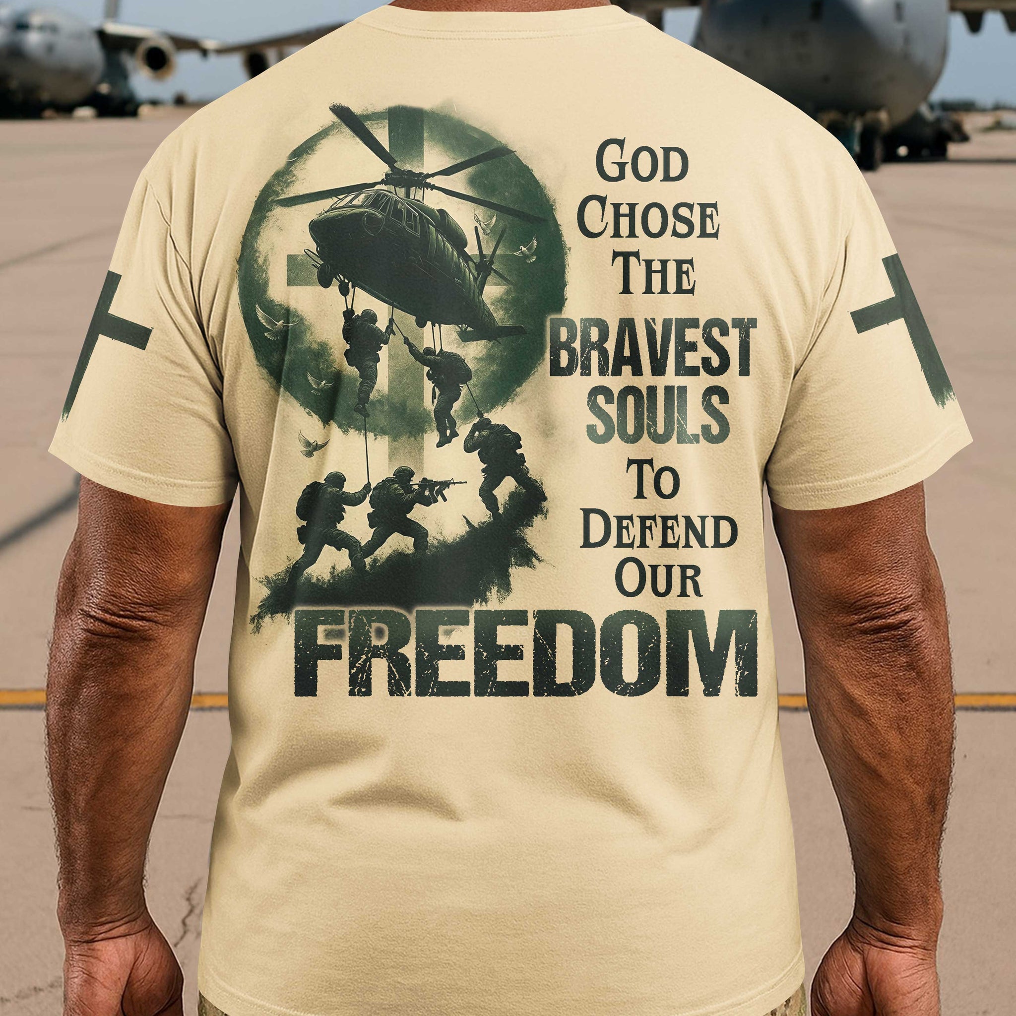 God Chose The Bravest Souls To Defend Our Freedom T-Shirt