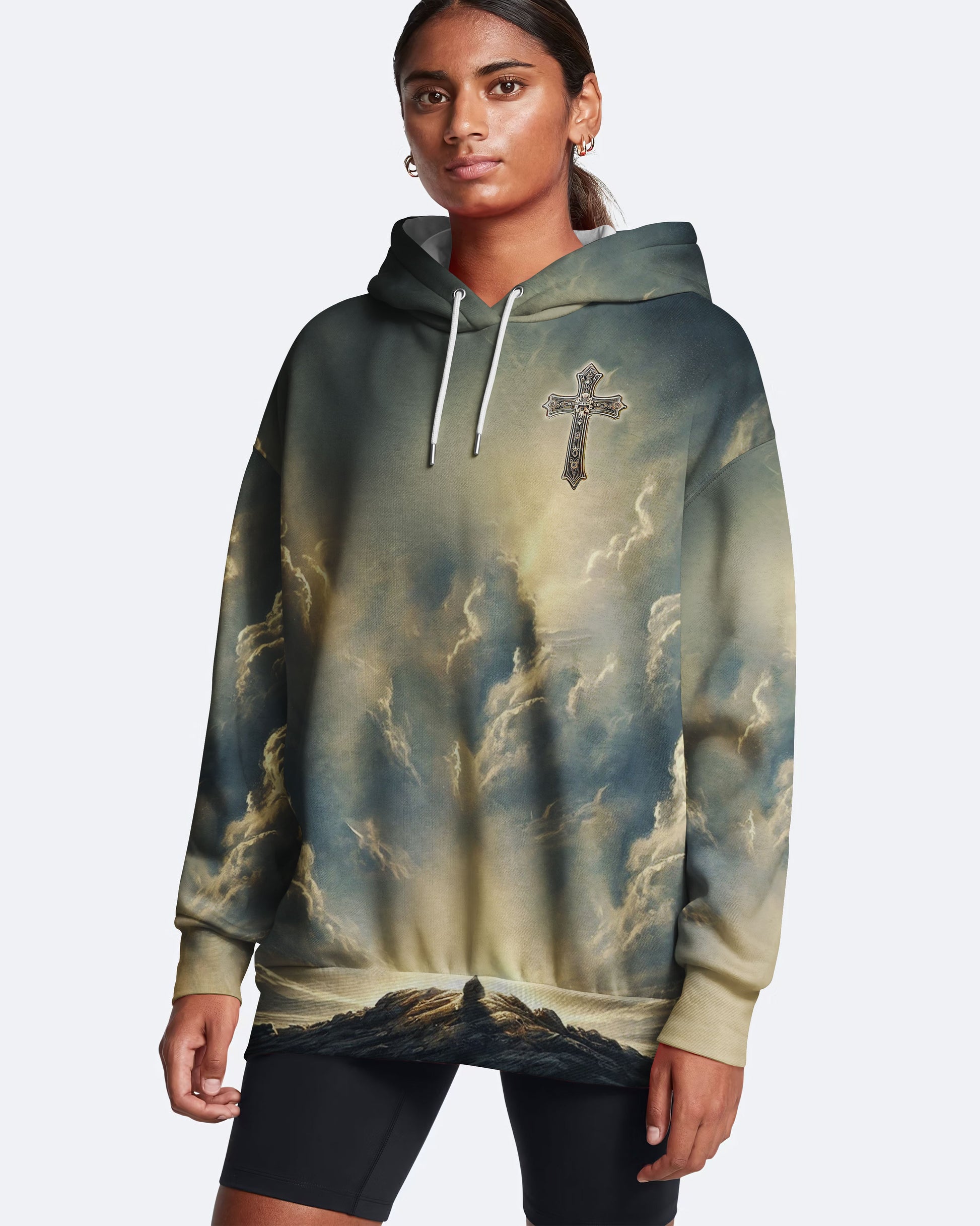 He Died For Me So I'll Live For Him All Over Print V-neck Tank Top