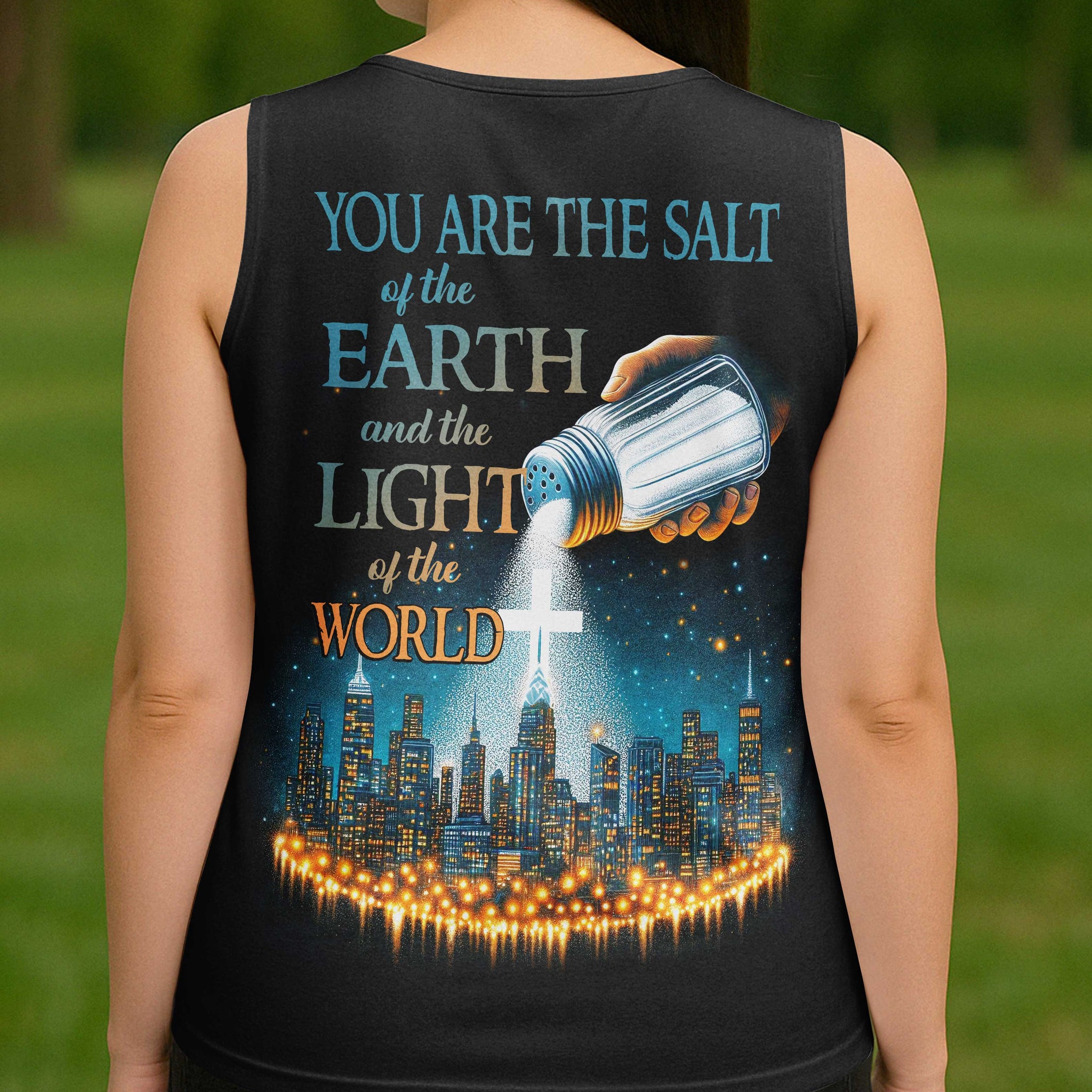 You Are The Salt Of The Earth And The Light Of The World All Over Print V-neck Tank Top
