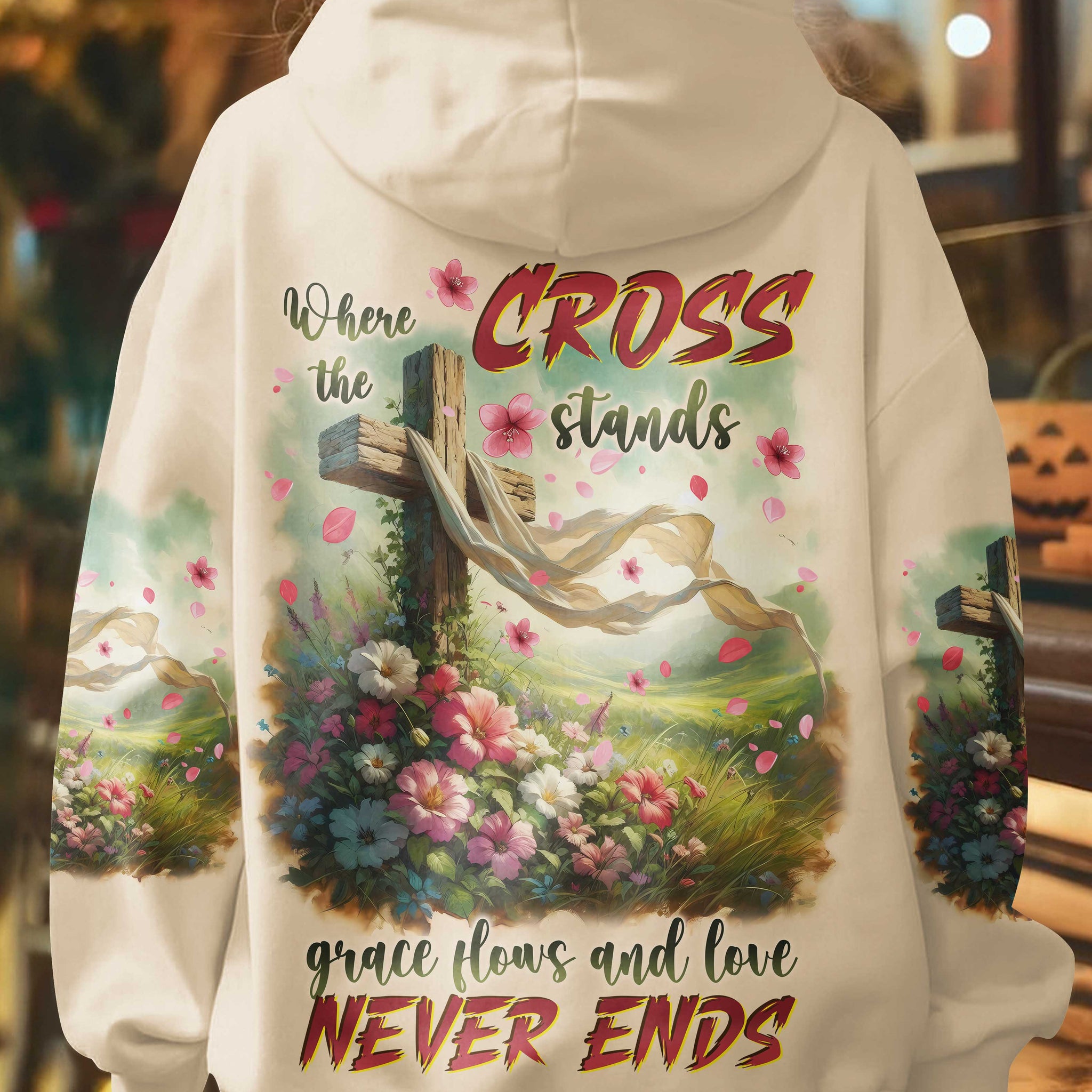 Where The Cross Stands Grace Flows And Love Never Ends Shirts