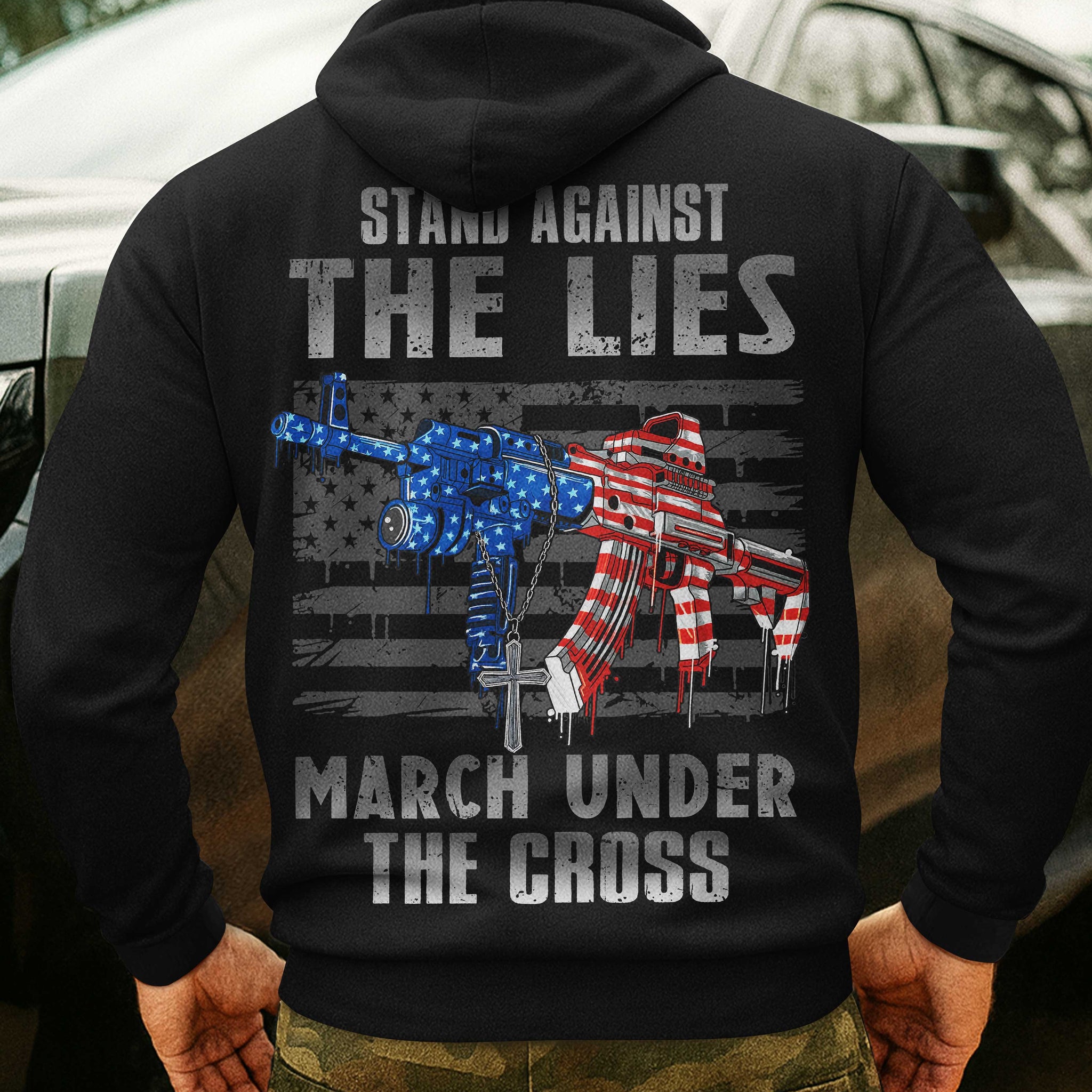 Stand Against The Lies All Over Print Hoodie