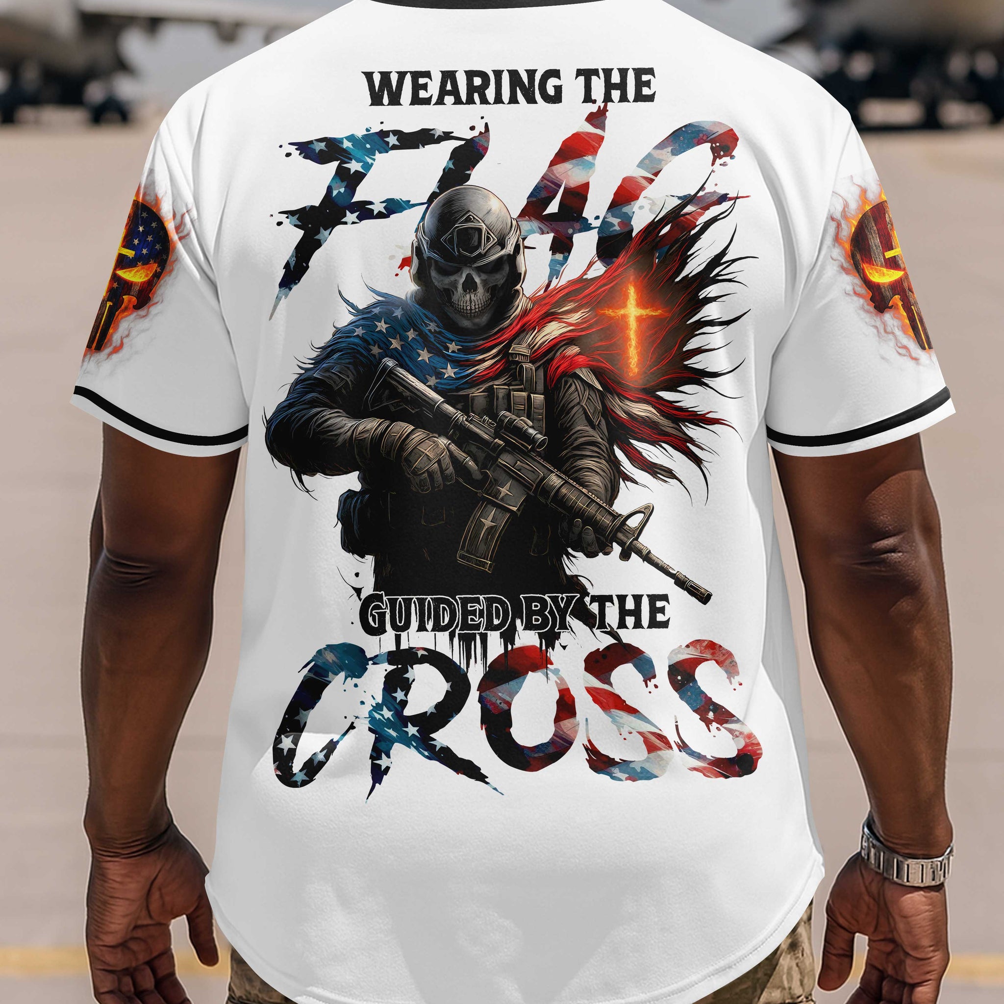 Wearing The Flag Guided By The Cross Jersey