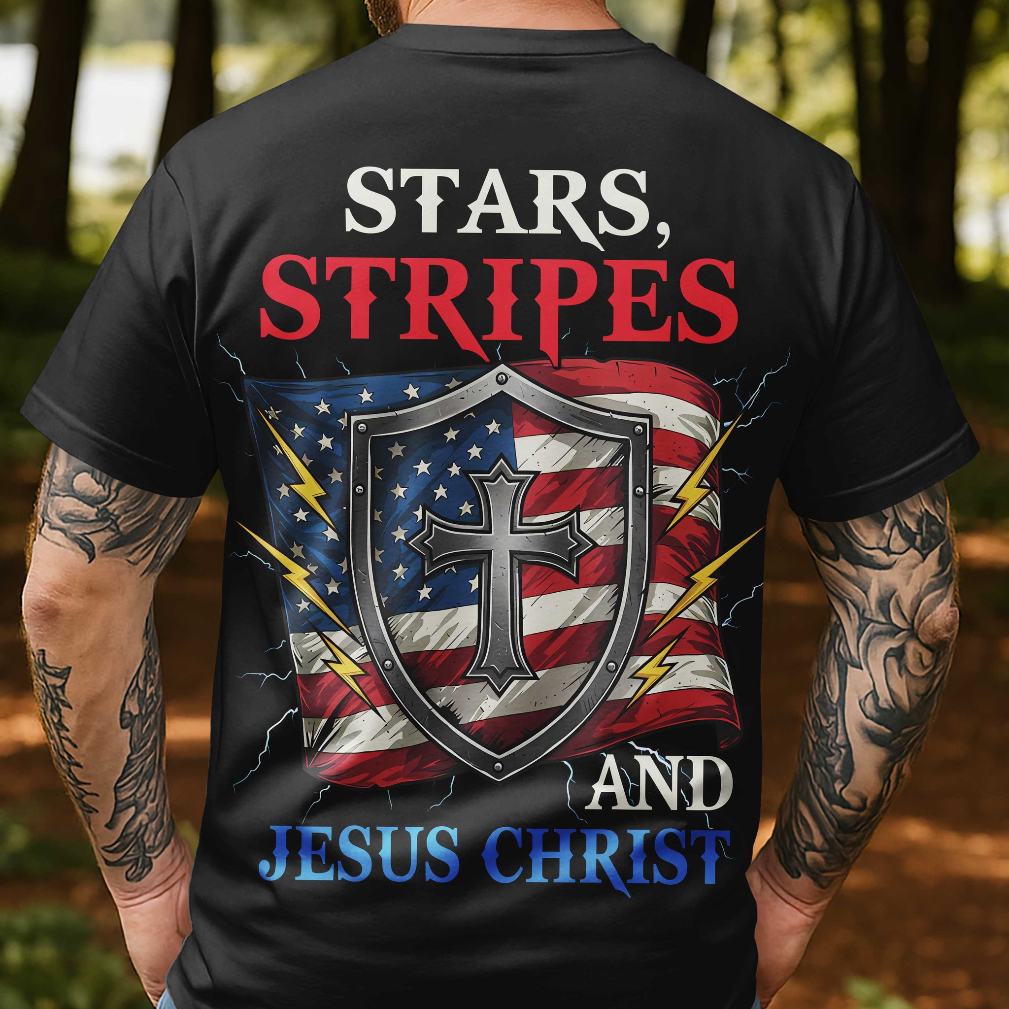 Stars. Stripes and Jesus Christ T-shirt