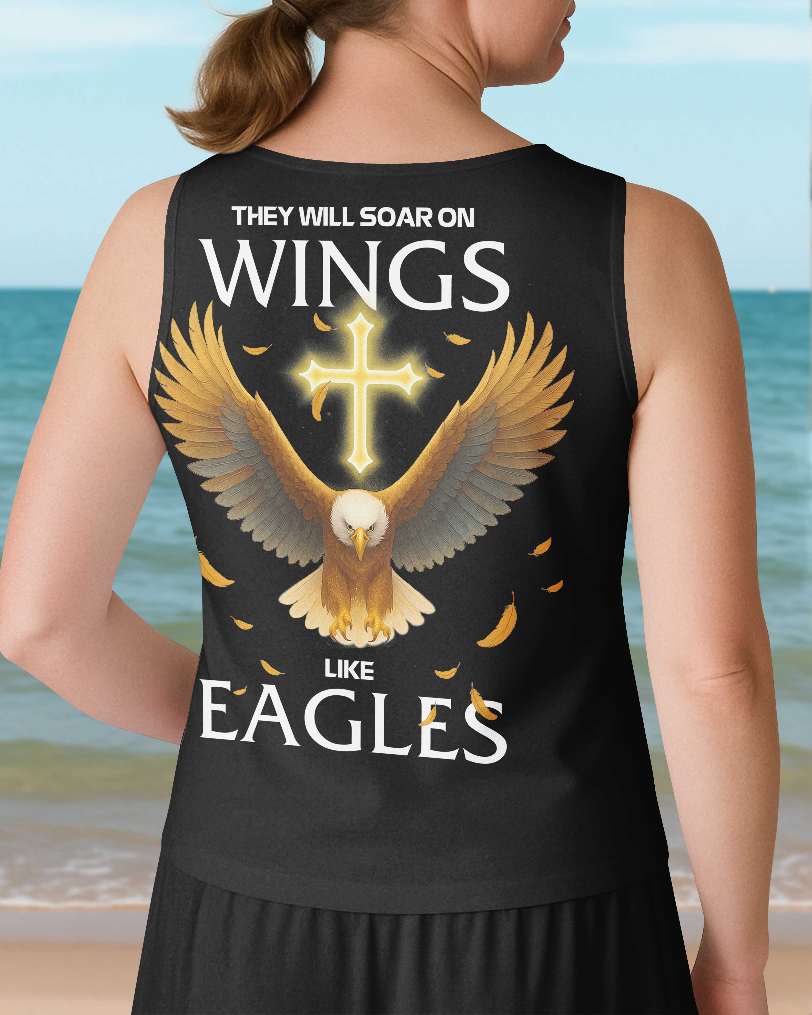 They Will Soar On Wings V-neck Tank Top