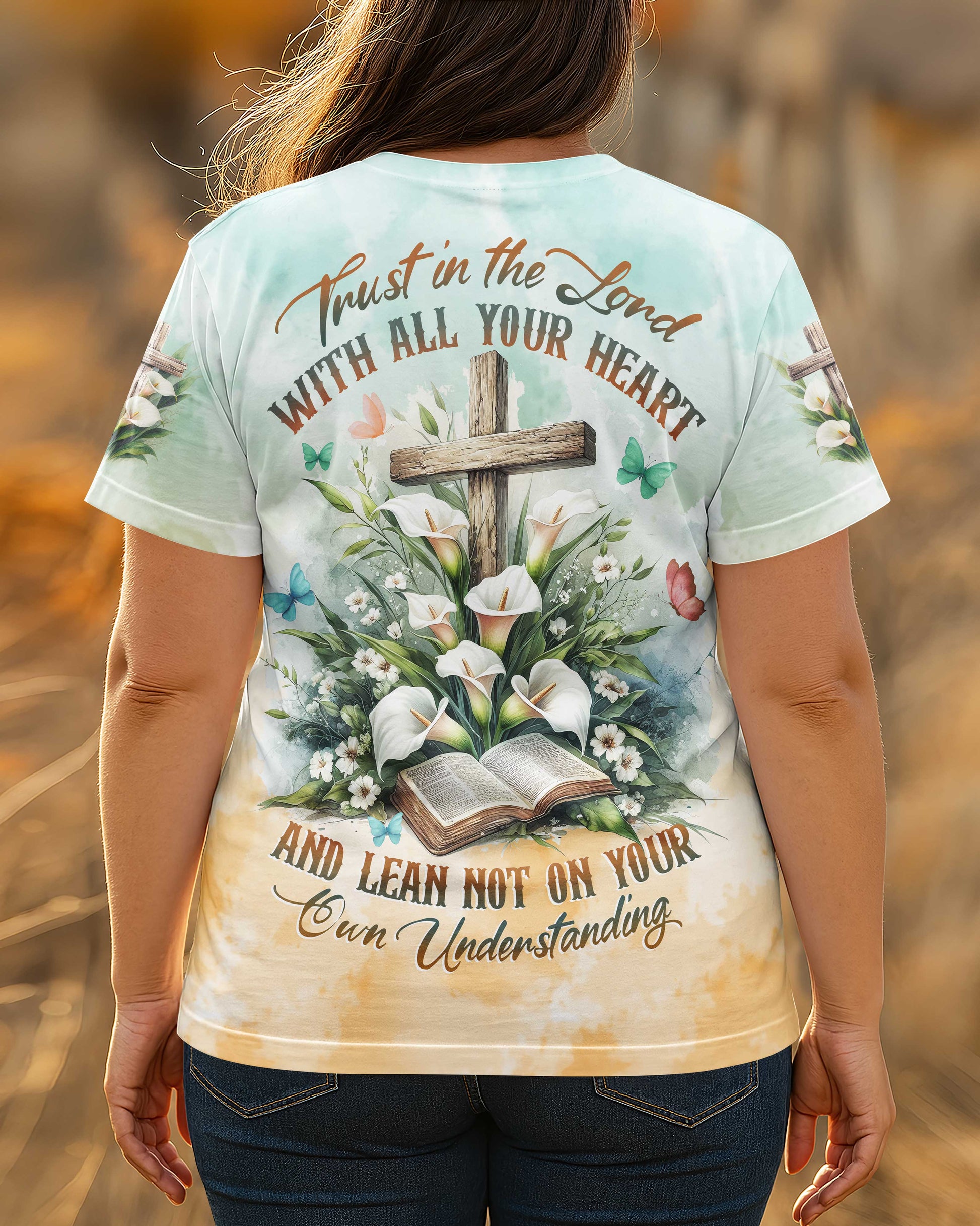 Trust In The Lord With All Your Heart All Over Print T-shirt