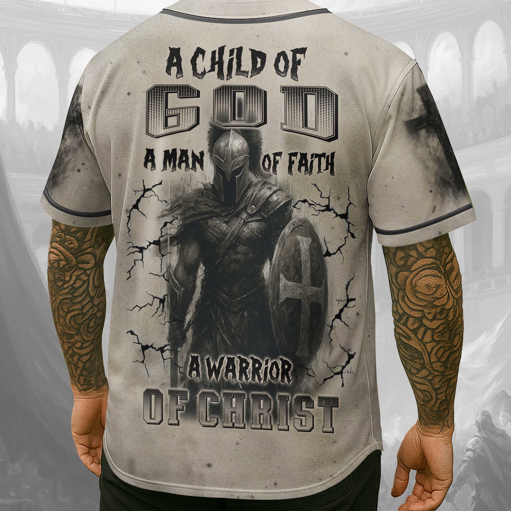 A Child Of God A Man Of Faith A Warrior Of Christ Shirt
