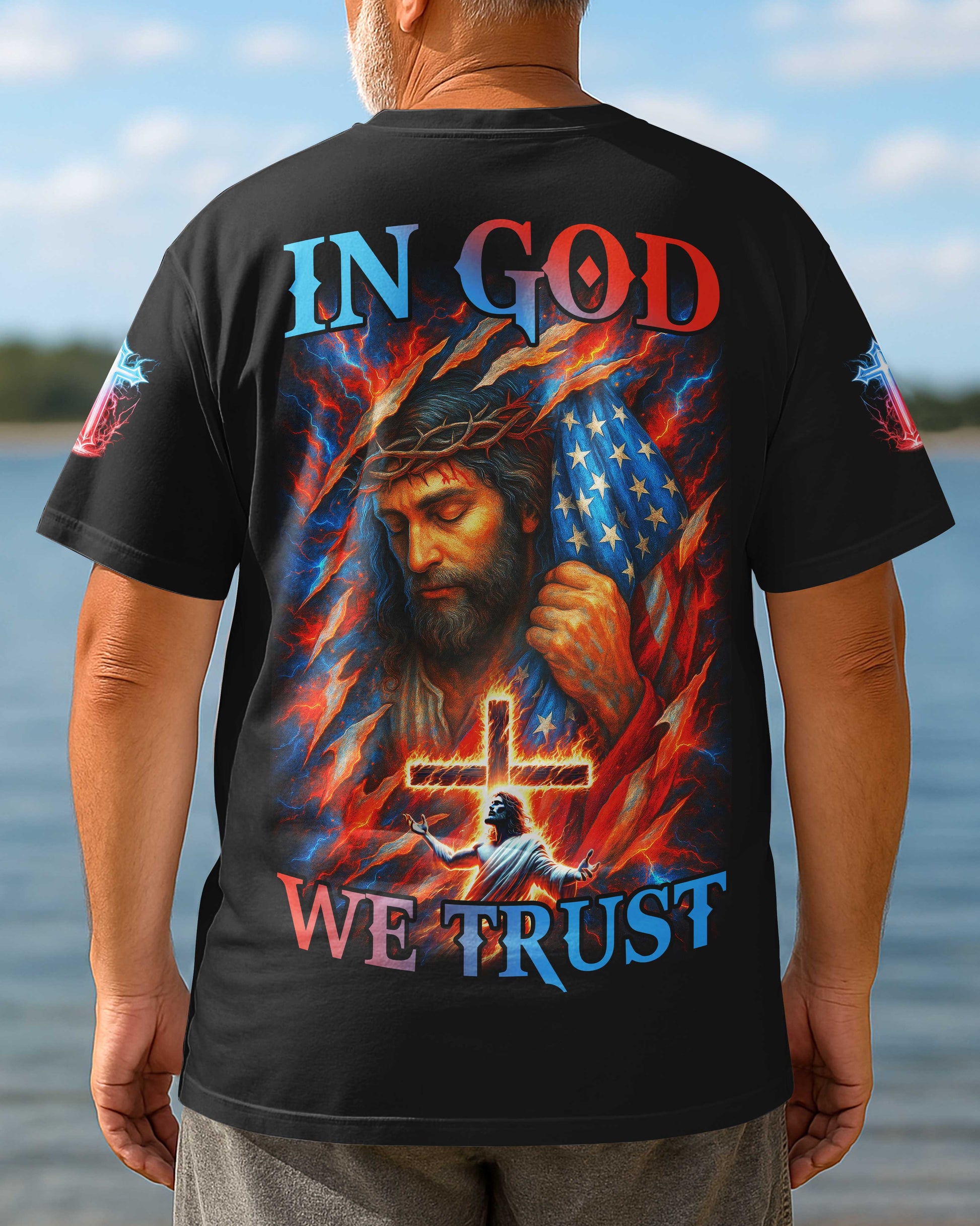 In God We Trust All Over Print T-Shirt