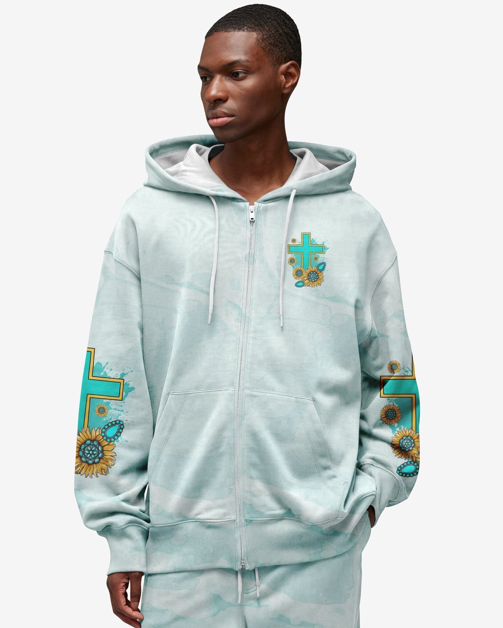 Jesus Take The Wheel All Over Print Zip Hoodie