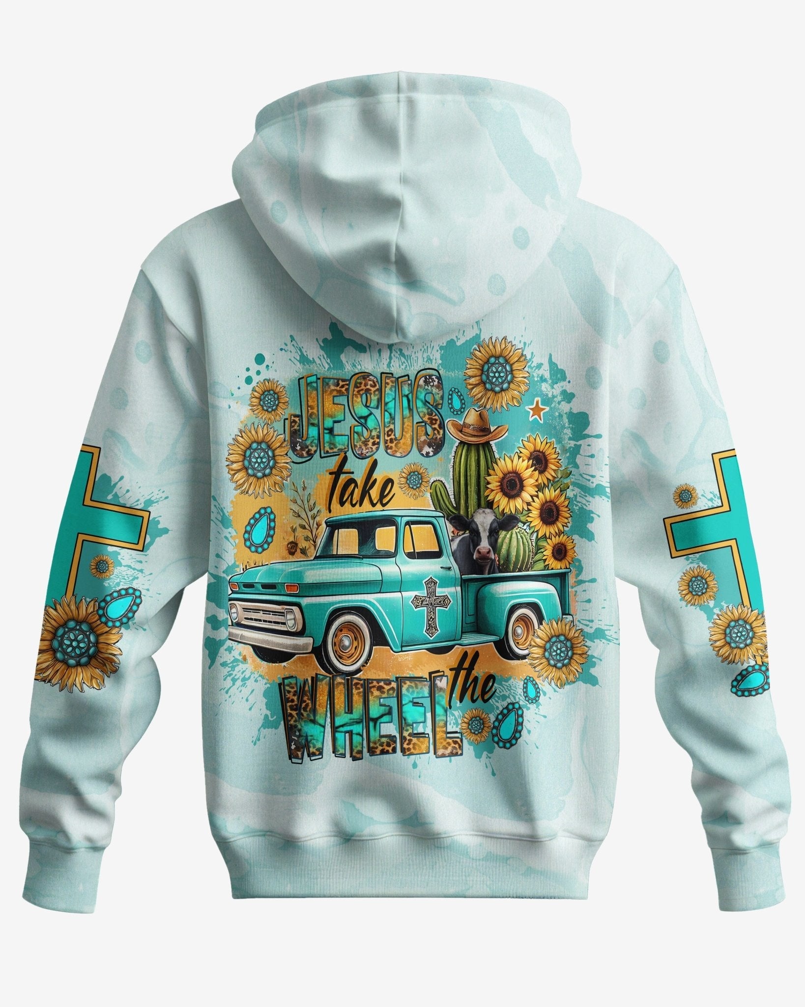 Jesus Take The Wheel All Over Print Zip Hoodie