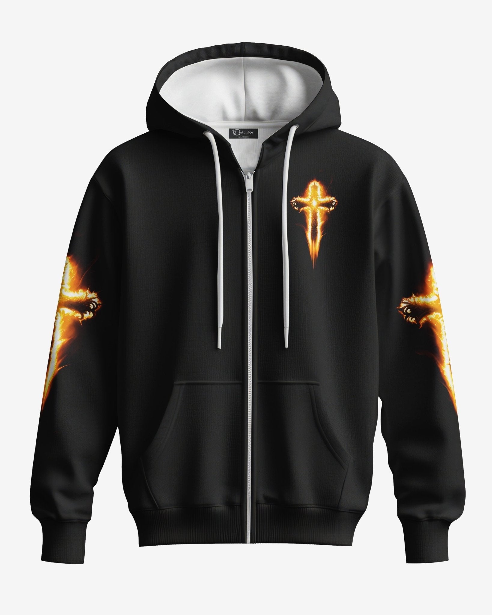 Awaken The Lion All Over Print Zip Hoodie