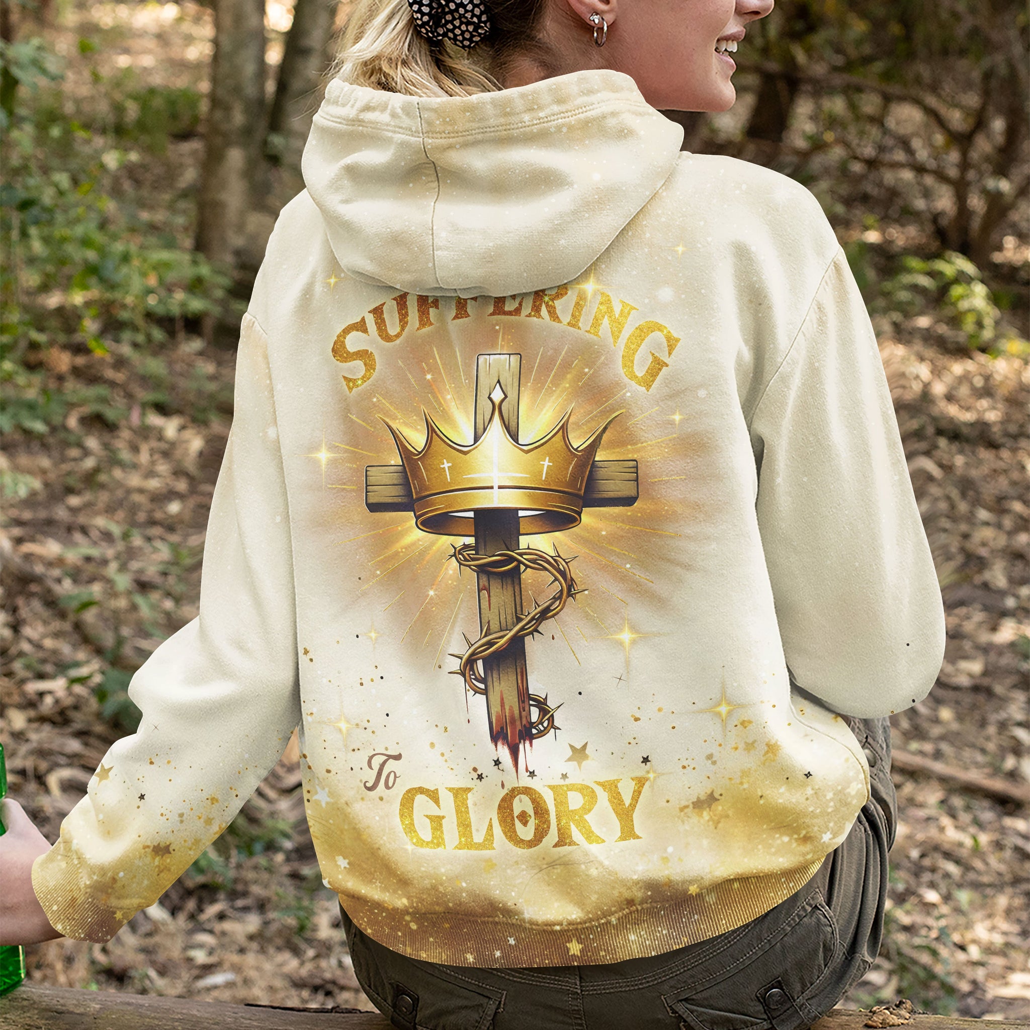 From Suffering To Glory All Over Print Zip Hoodie