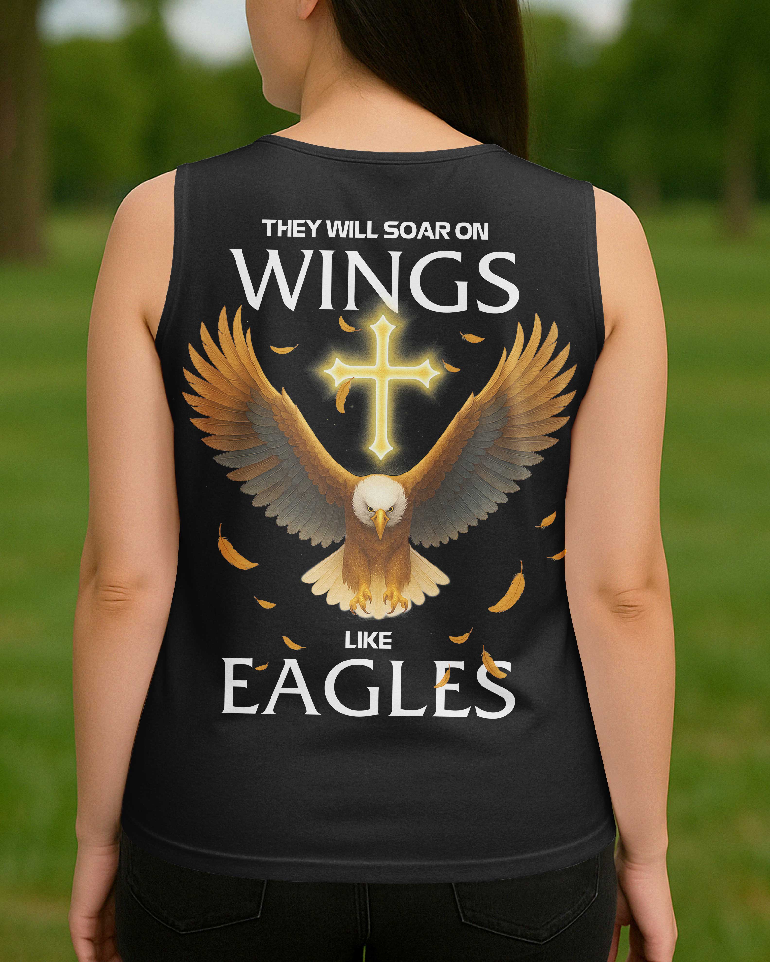 They Will Soar On Wings V-neck Tank Top