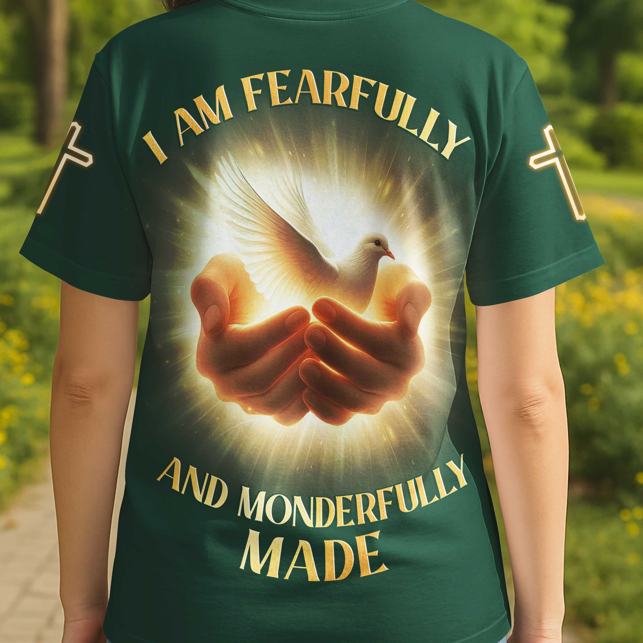 I Am Fearfully And Wonderfully Made All Over Print T-Shirt