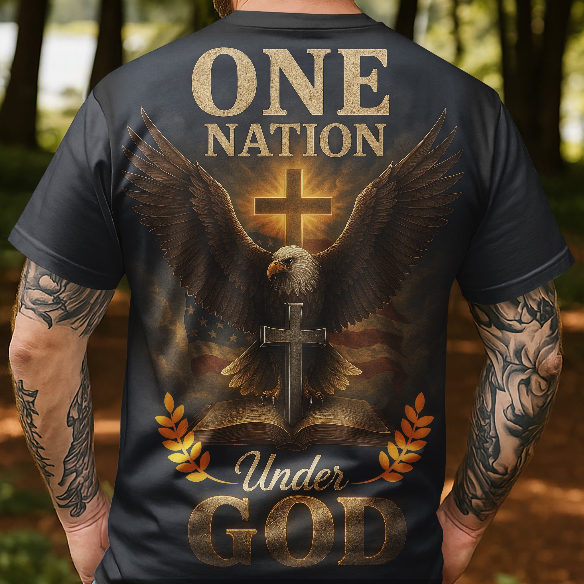 One Nation Under God All Over Print T-shirt