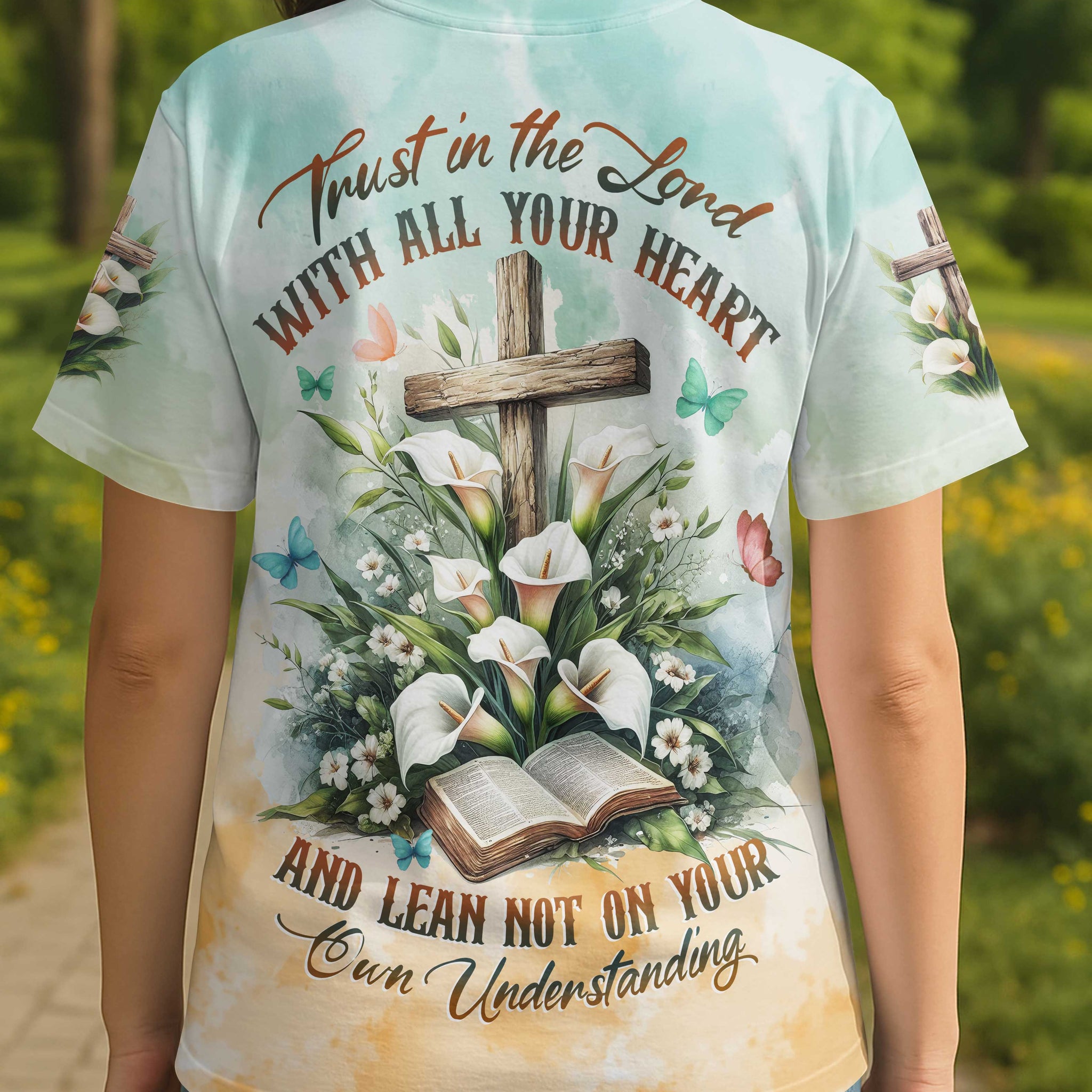 Trust In The Lord With All Your Heart All Over Print T-shirt