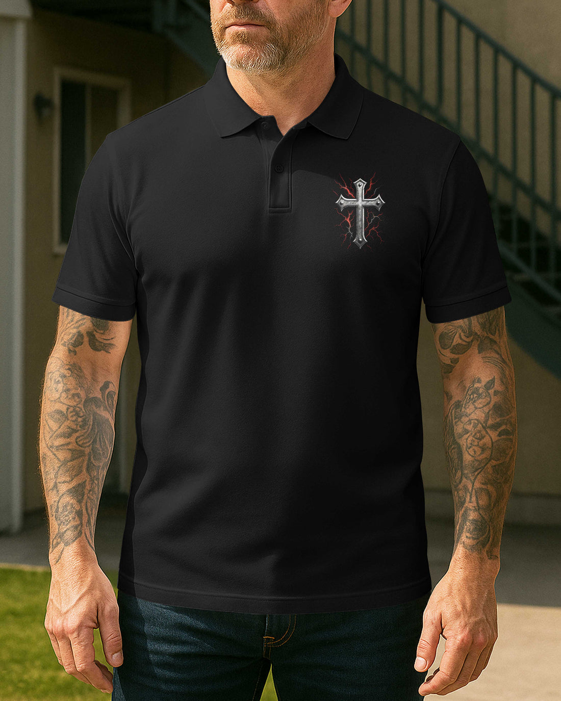 One Nation Under God All Over Print Polo