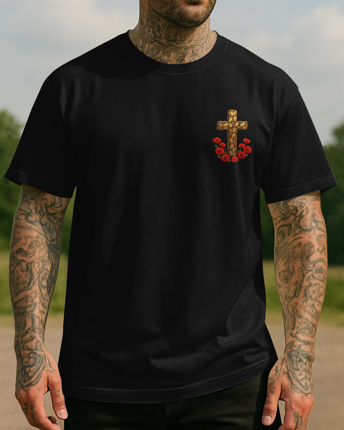 Protected By God Proven In Battle All Over Print T-Shirt