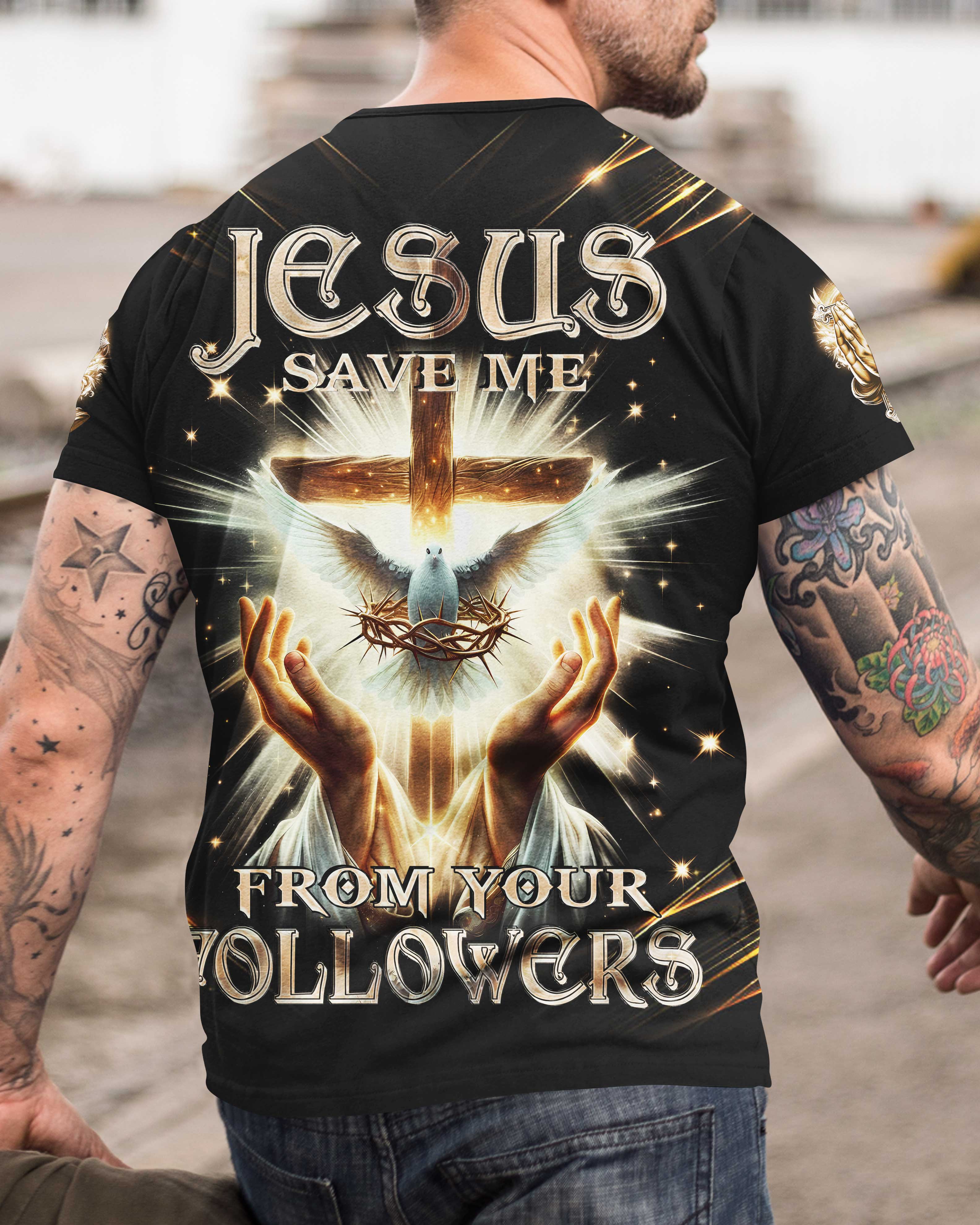 Jesus Save Me All Over Print T-Shirt