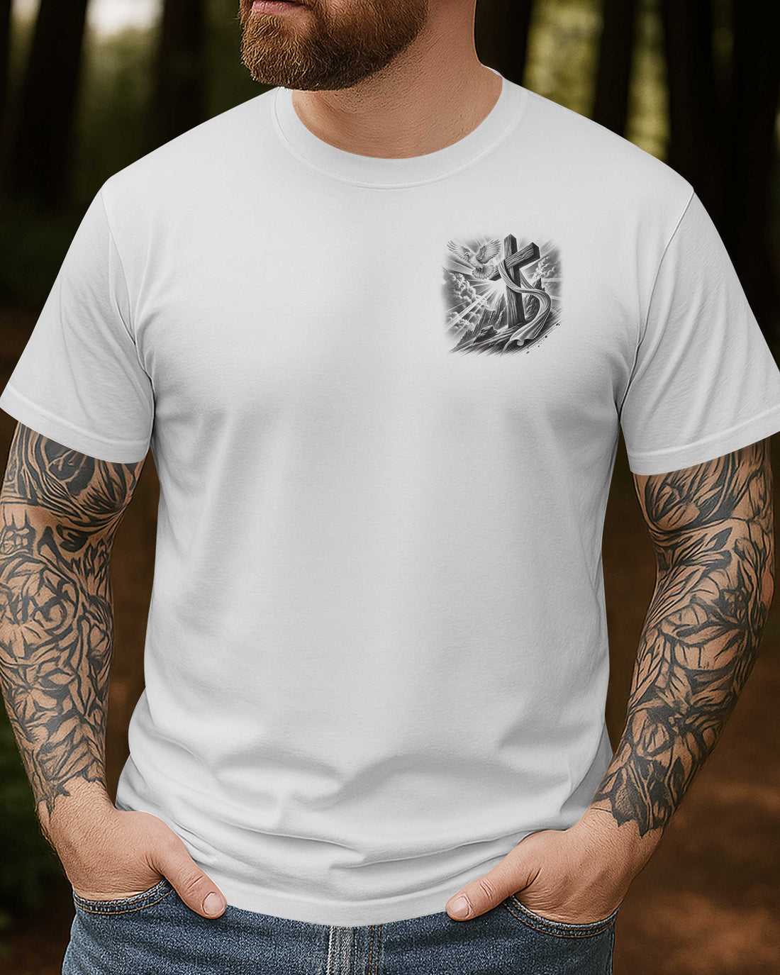 Thank You God All Over Print T-Shirt