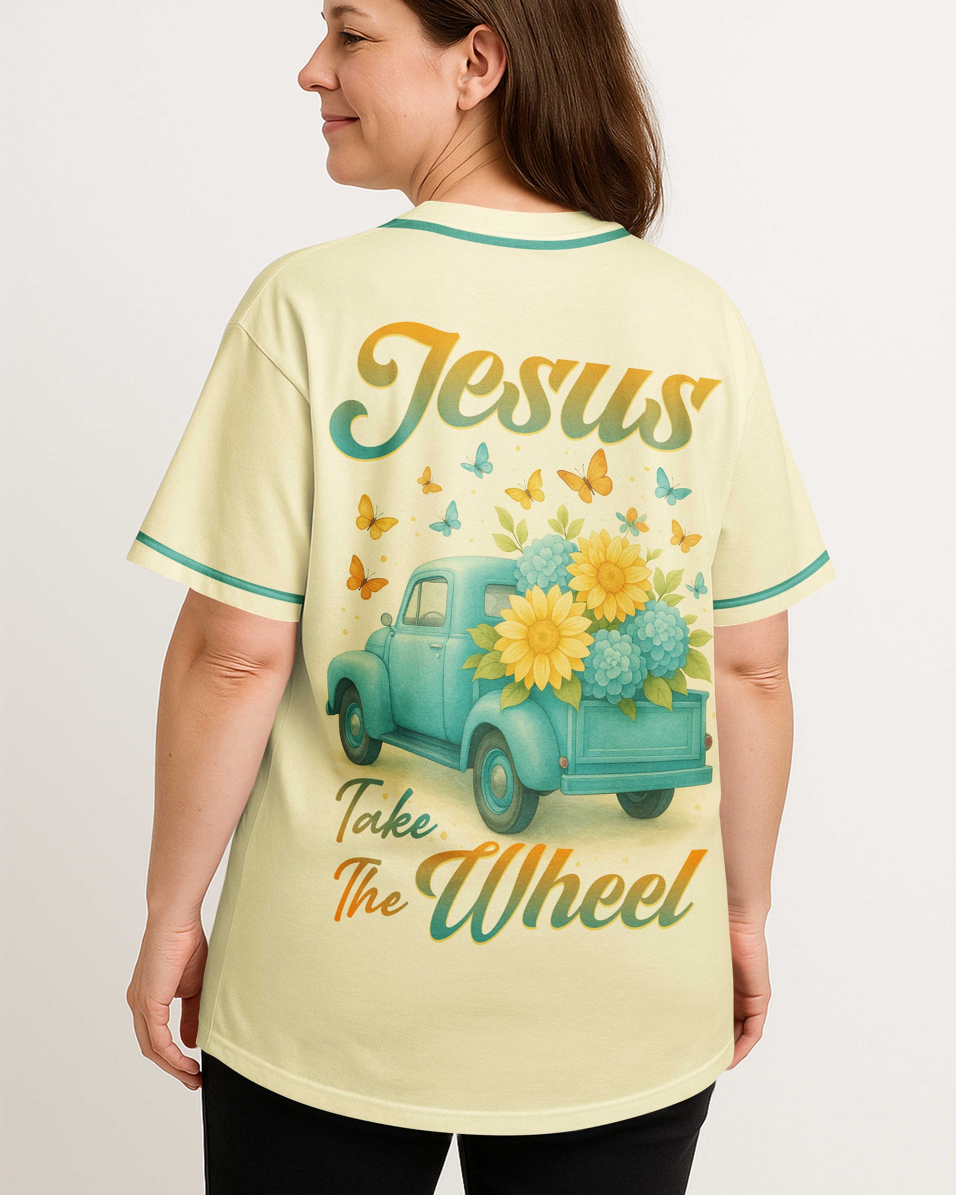 Jesus Take The Wheel All Over Print Jersey