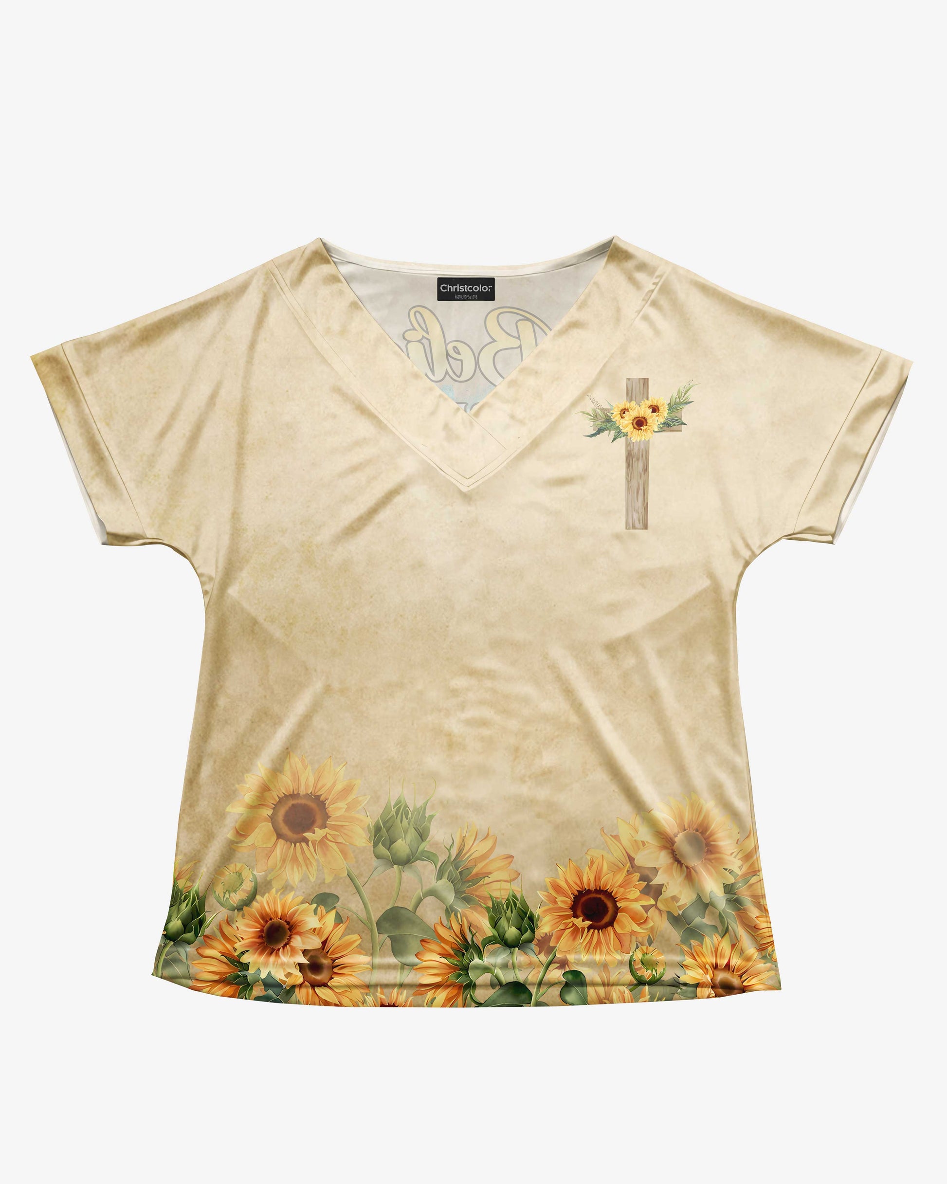 I Believe There Are Angels Among Us All Over Print V-neck Dolman Sleeves Shirt