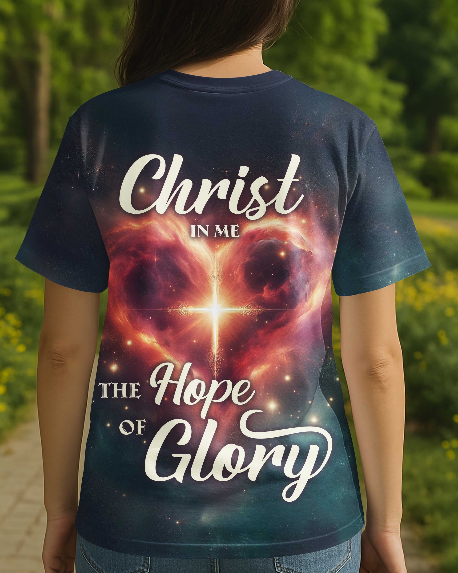 Christ In Me The Hope Of Glory All Over Print T-Shirt
