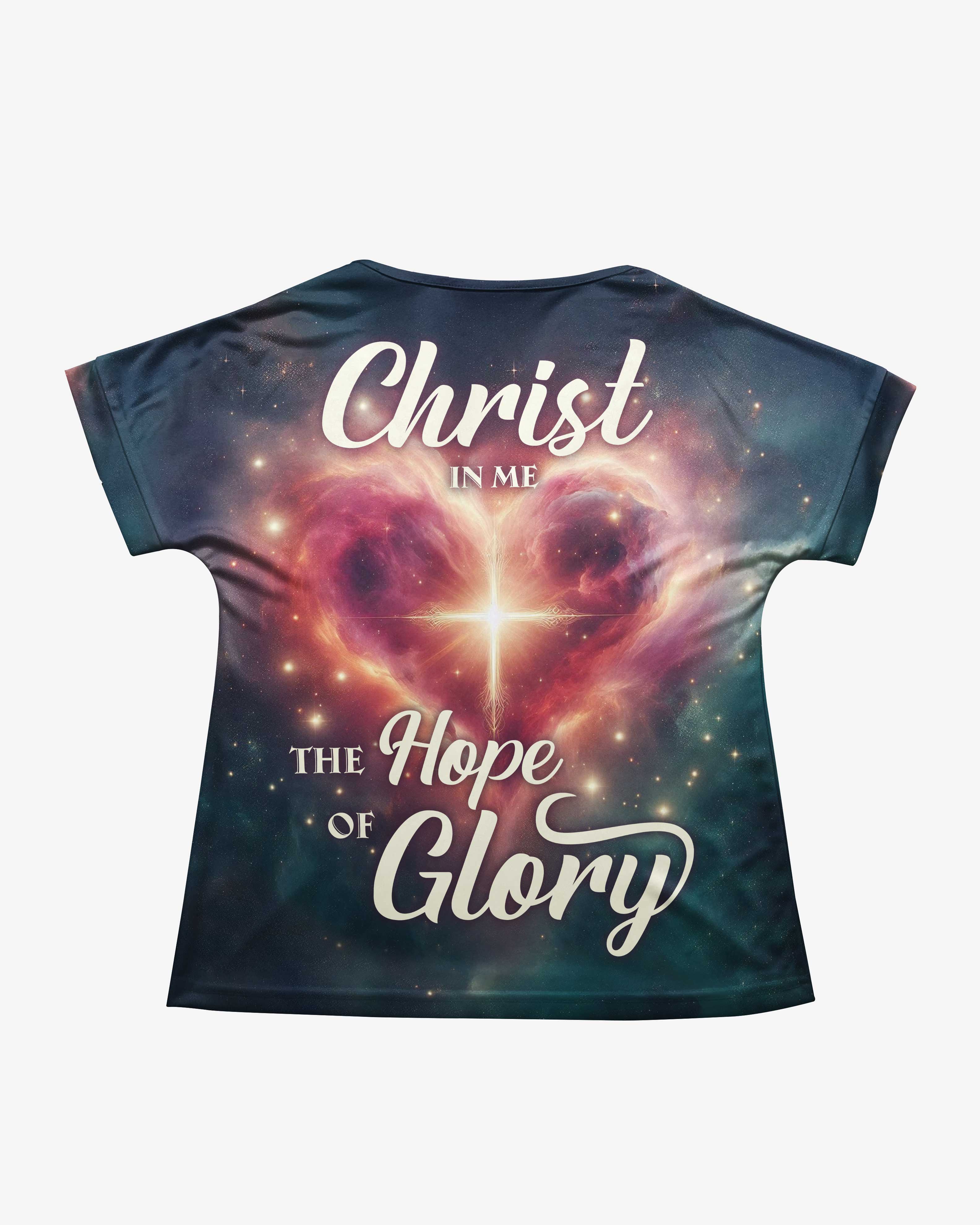Christ In Me The Hope Of Glory All Over Print V-neck Dolman Sleeves Shirt