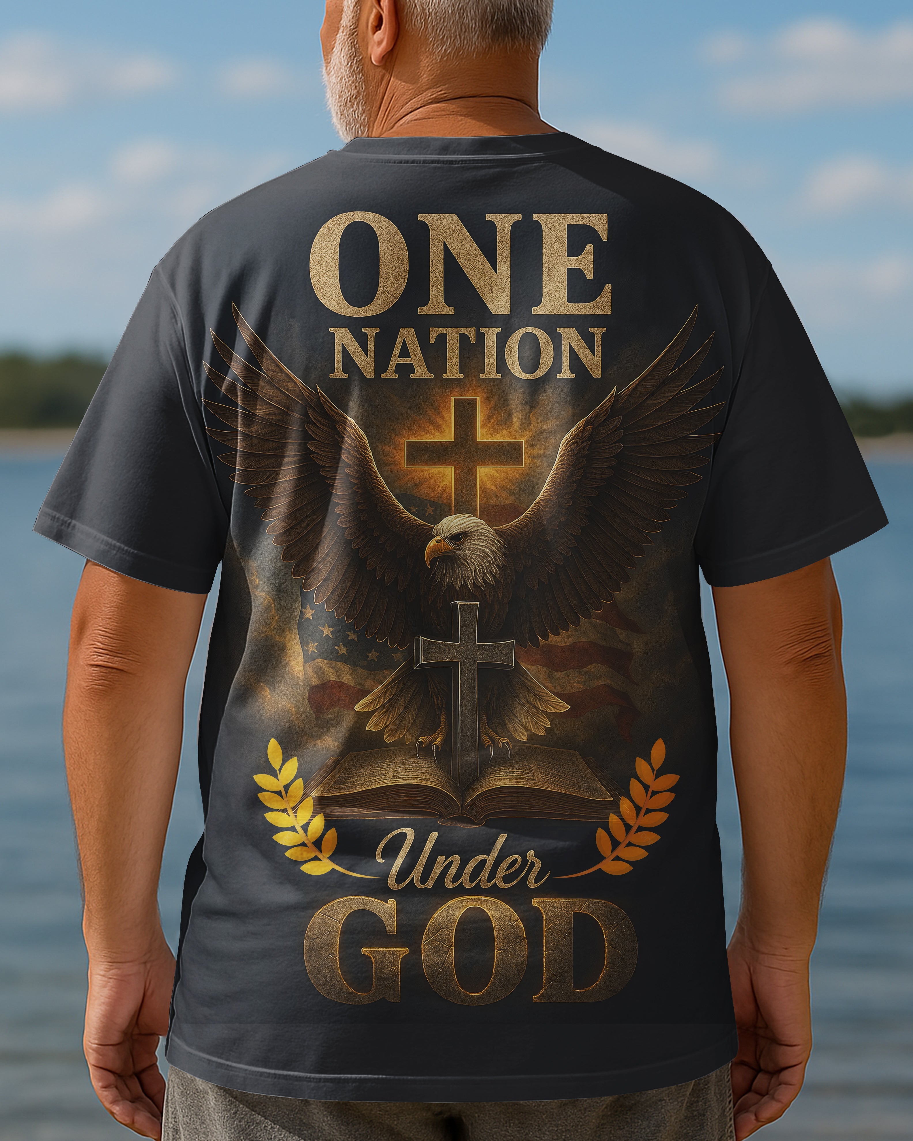 One Nation Under God All Over Print T-shirt