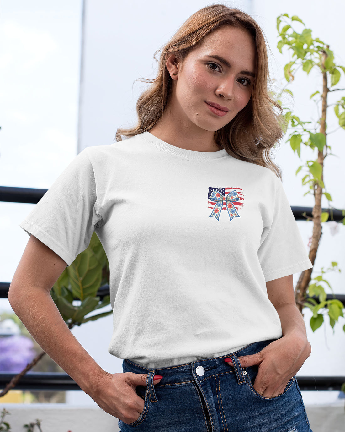 She Loves Jesus And America Too All Over Print T-Shirt