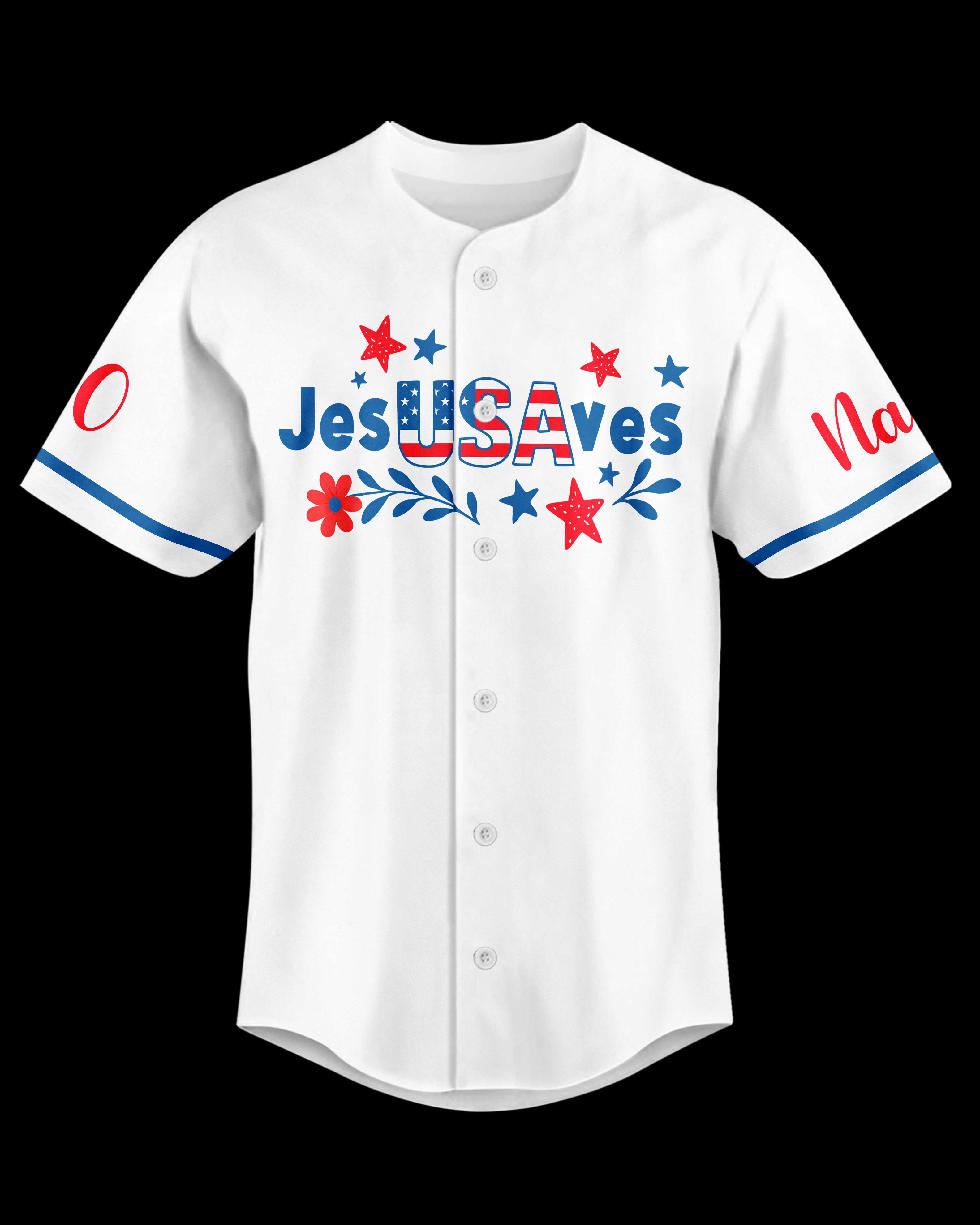 Jesus Saves All Over Print Custom Jersey
