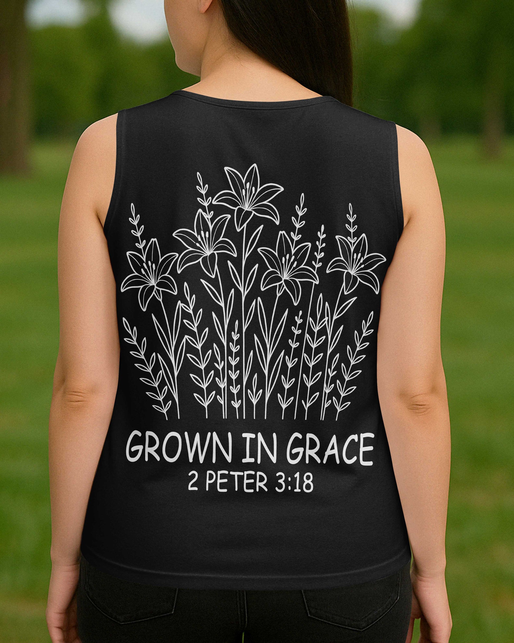 Grow In Grace V-neck Tank Top